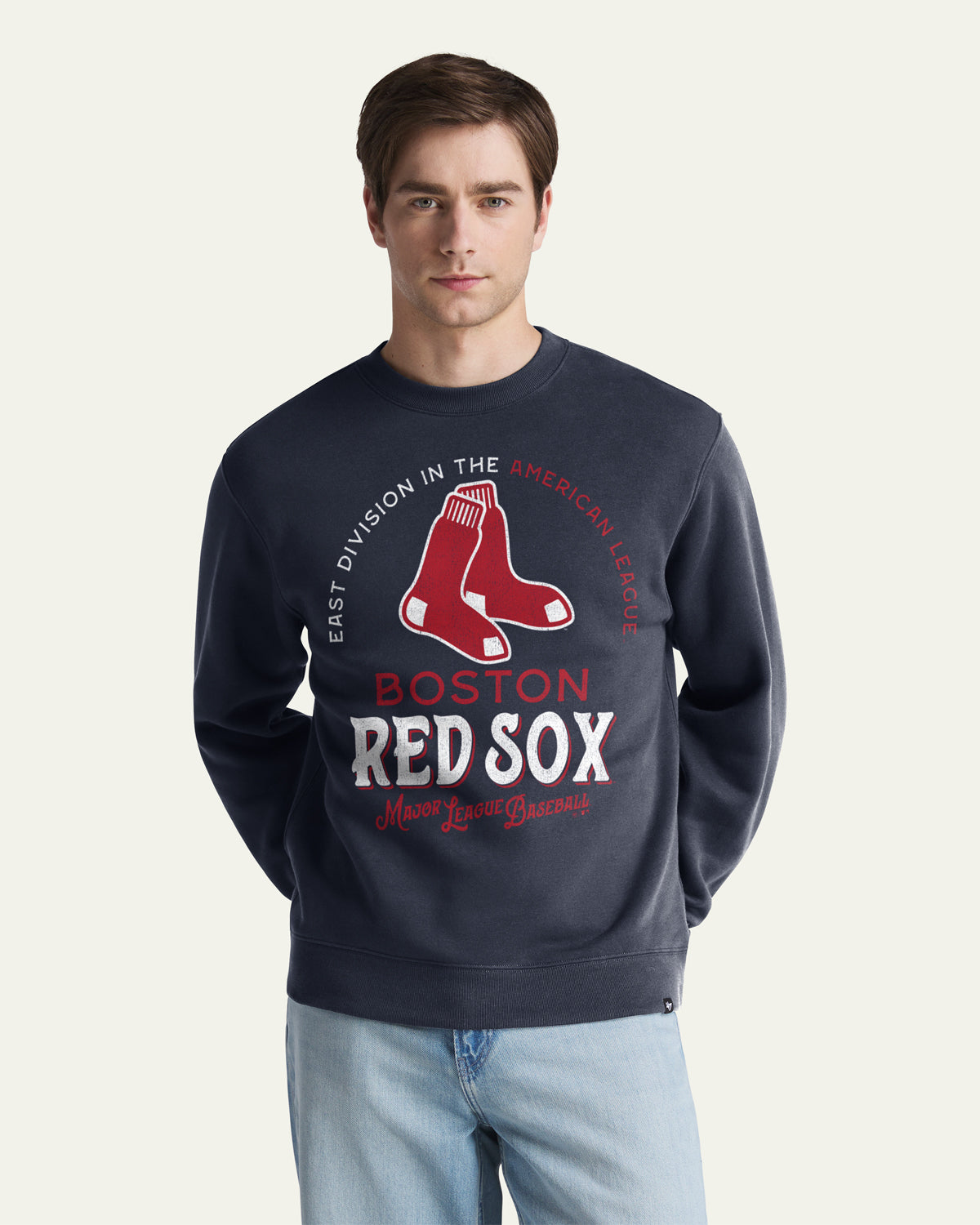 47-brand-everyday-juggletoss-crew-red-sox-sweatshirt-navy image 1