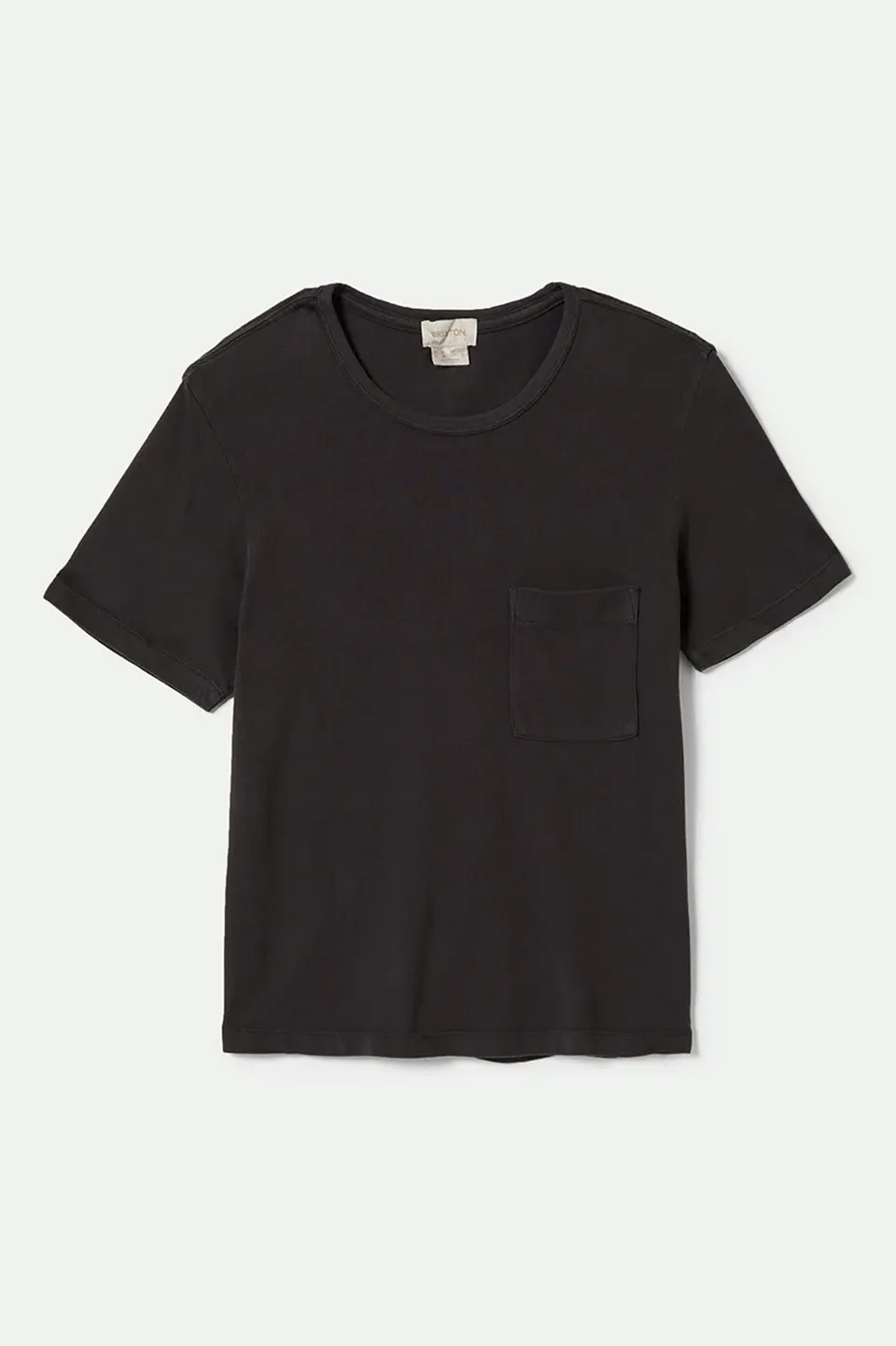 brixton-carefree-organic-t-shirt-black-brusttasche-bio image 1