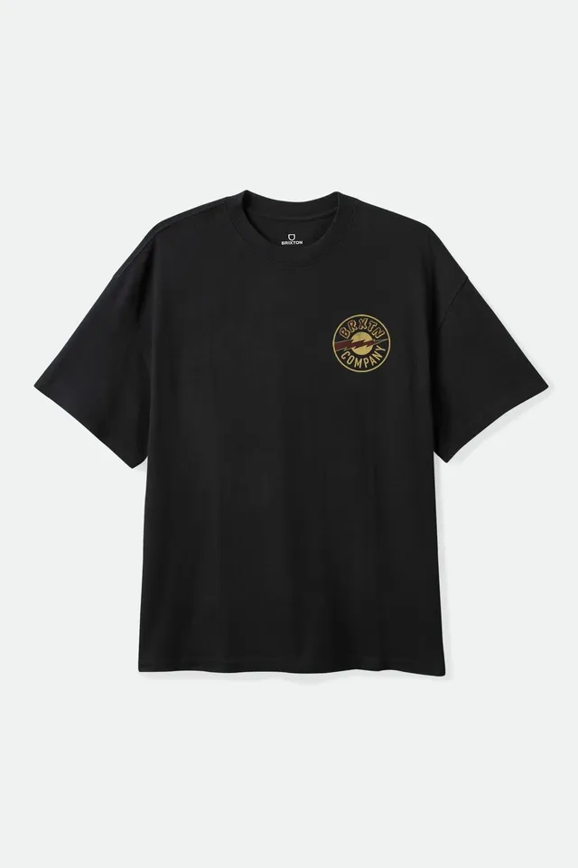 brixton-upson-boxed-crop-t-shirt-schwarz image 1