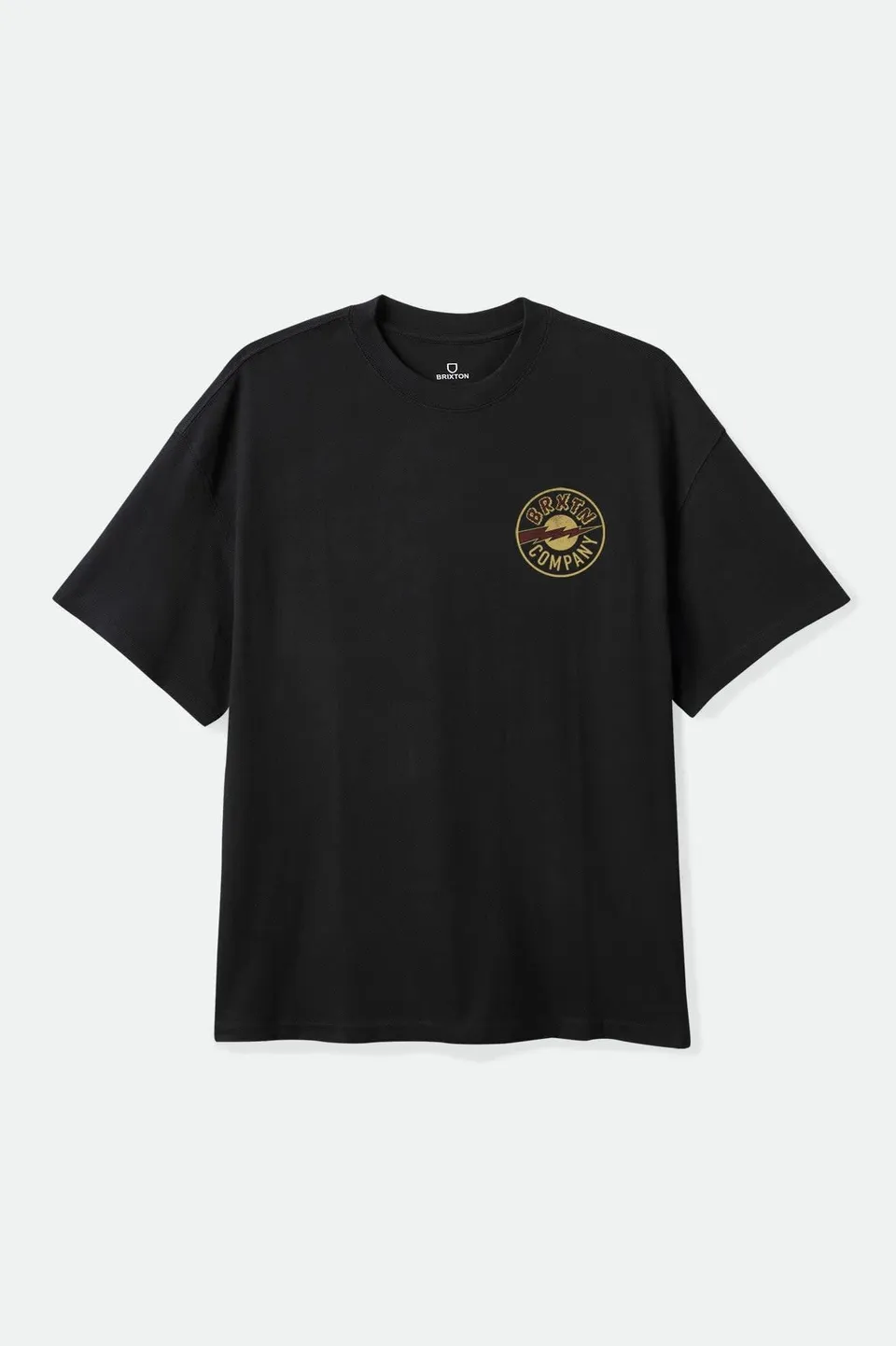 brixton-upson-boxed-crop-t-shirt-schwarz image 1
