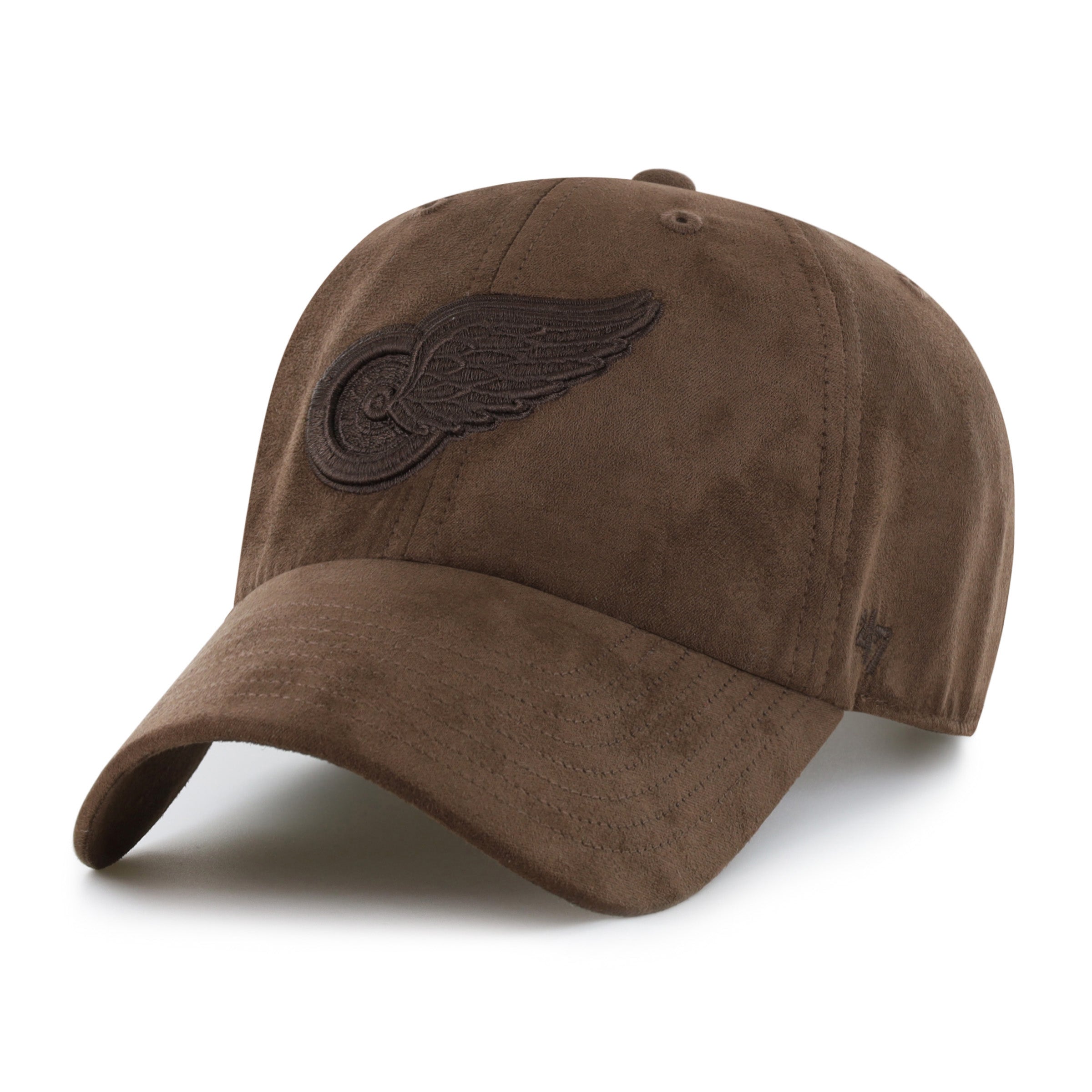 47-clean-up-detroit-red-wings-cap-braun-suede image 1