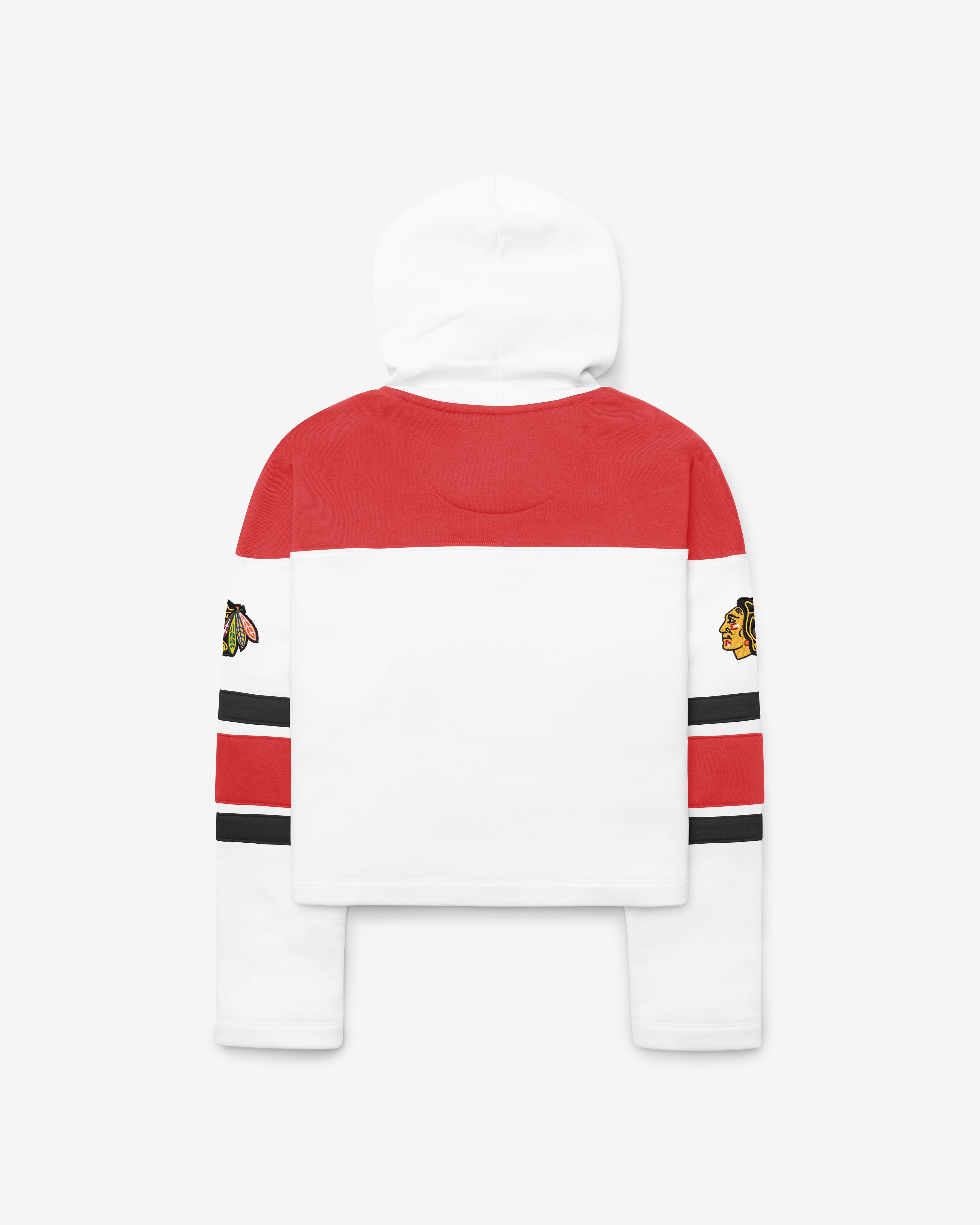 47-lacer-blackhawks-cut-thru-cropped-lacer-hood-damen-white-wash image 2