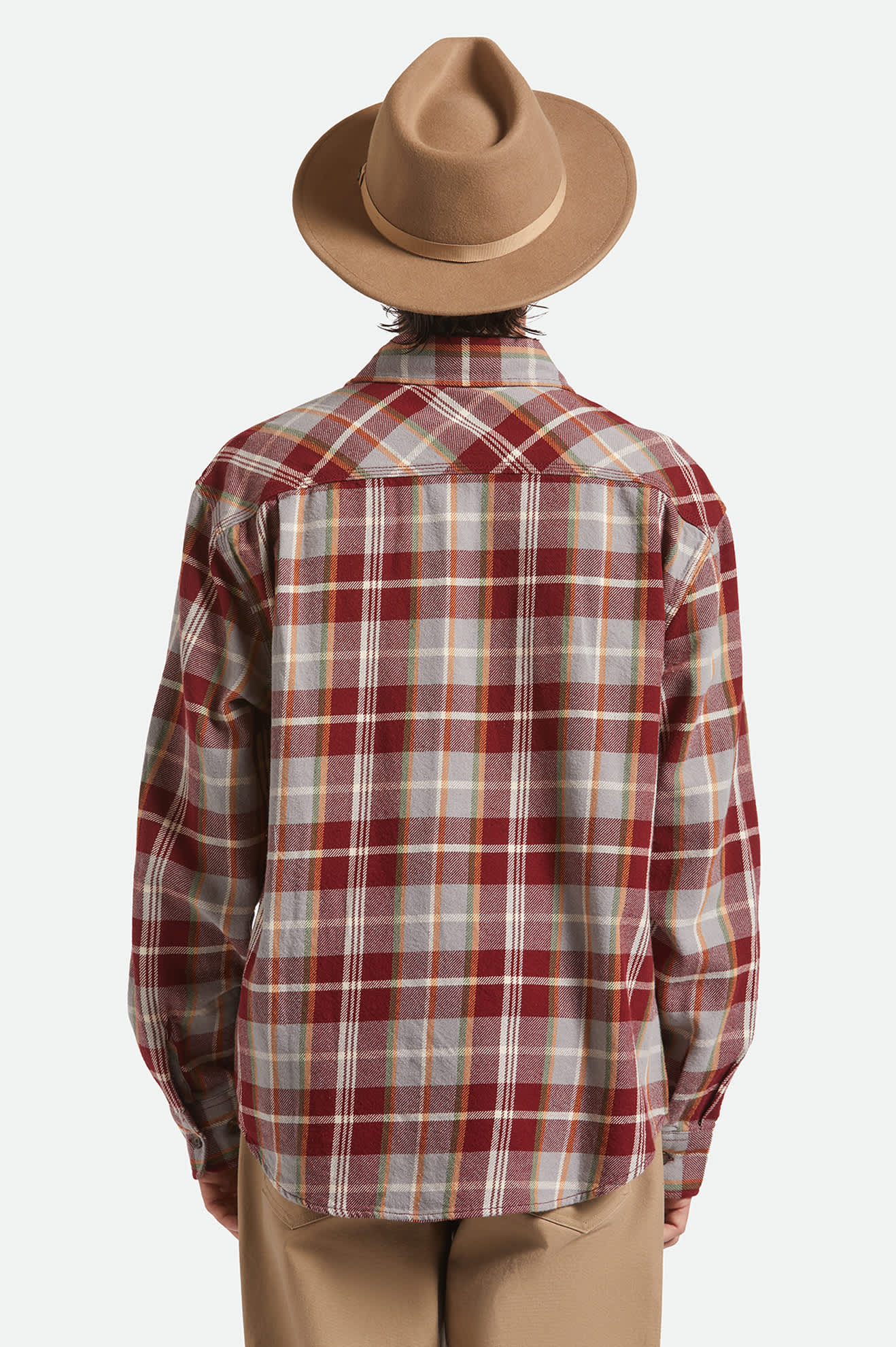 brixton-messer-fedora-khaki-wollfilz-packable-reisehut image 2
