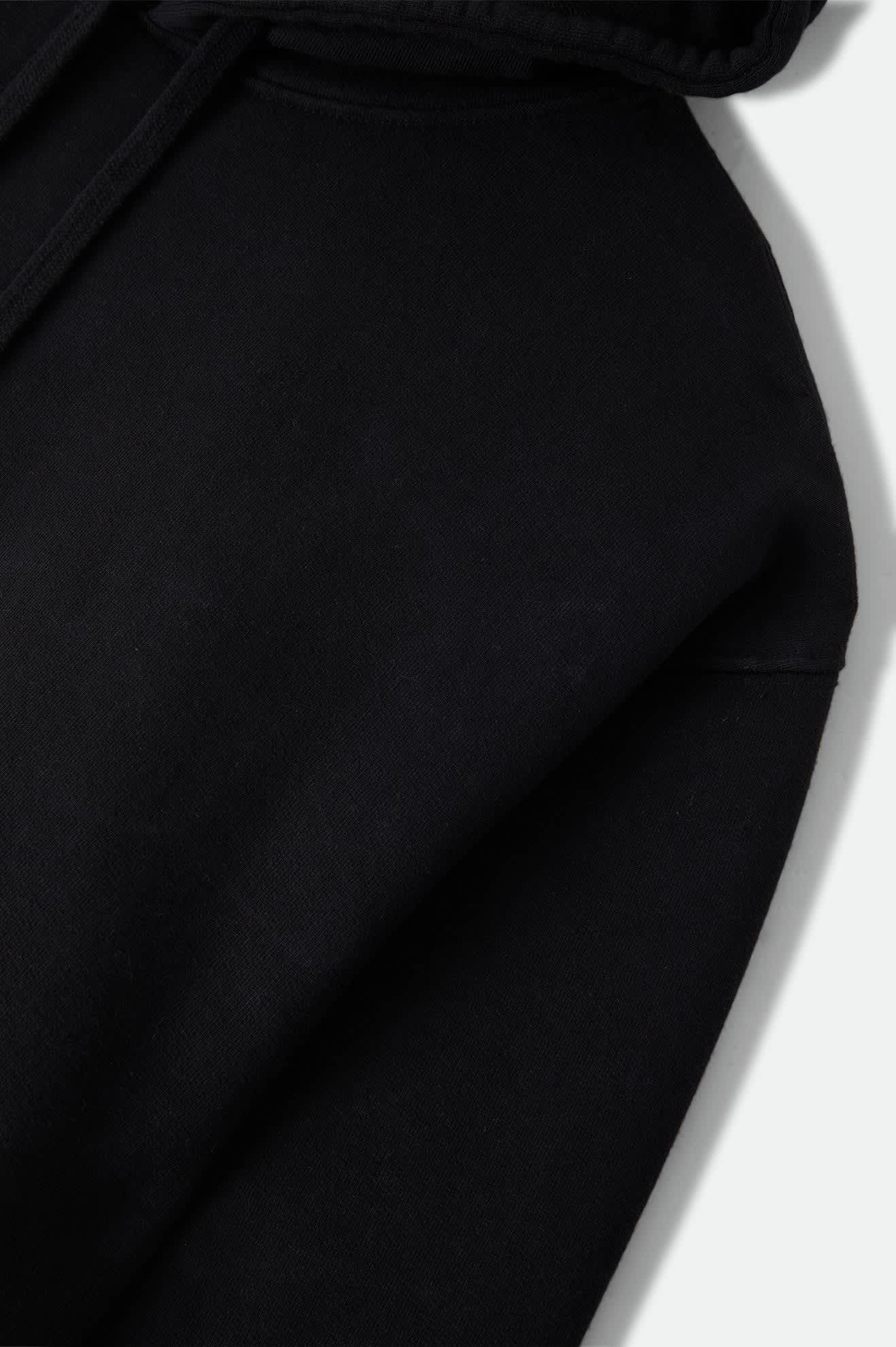 brixton-baseline-hood-fleece-hoodie-schwarz image 8