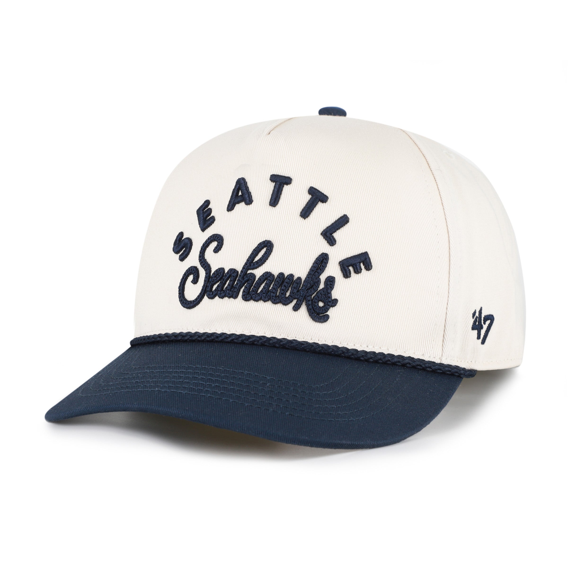 47-brand-hitch-seahawks-rope-script-cap-natural-damen image 1