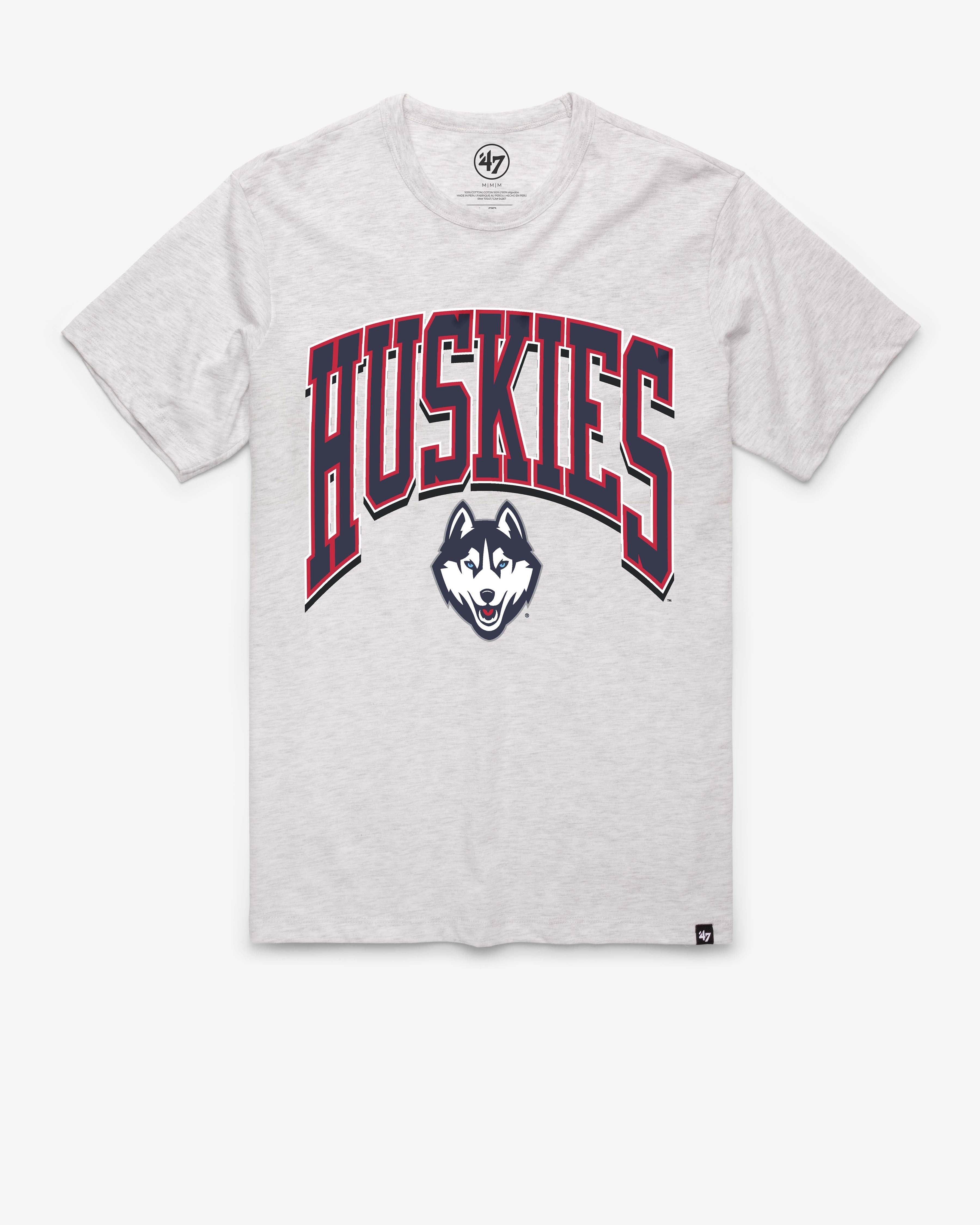 47-franklin-tee-connecticut-huskies-t-shirt-relay-grey-vintage image 1