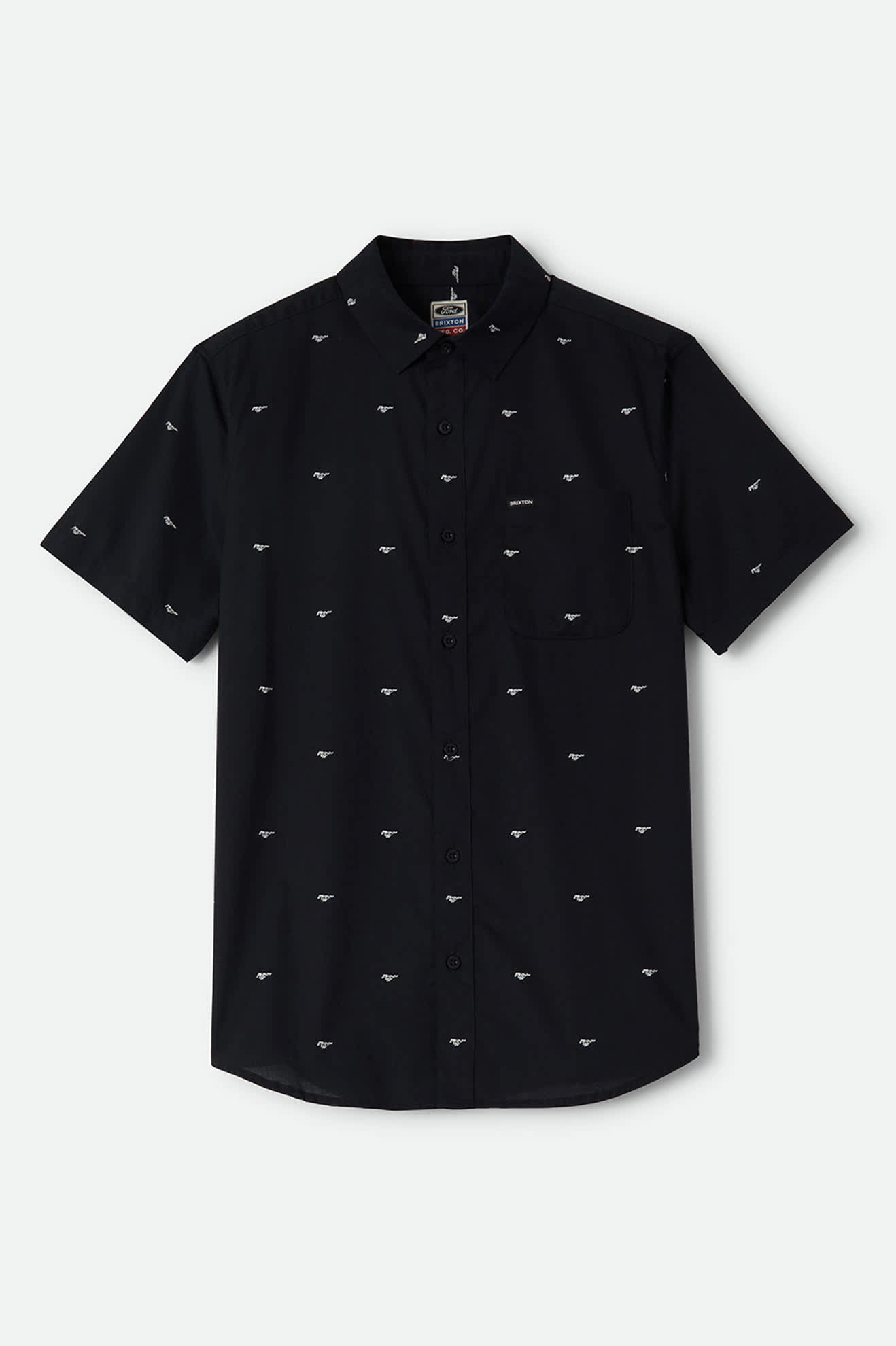 brixton-ford-mustang-shirt-mustang-burnt-rubber-button-up image 1