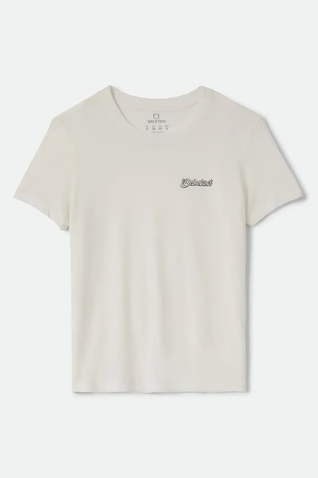 brixton-pinned-slim-crew-t-shirt-off-white-baumwolle image 1