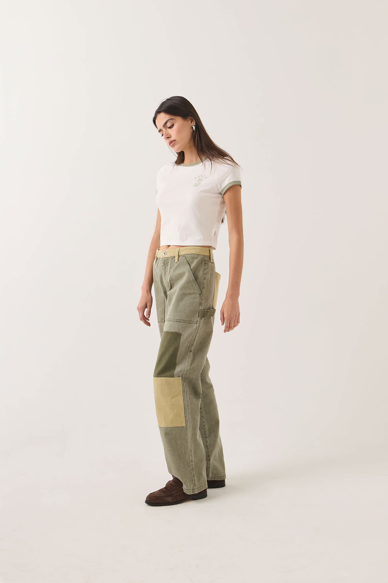 brixton-essex-patchwork-painter-pant-vintage-olive-damen image 3