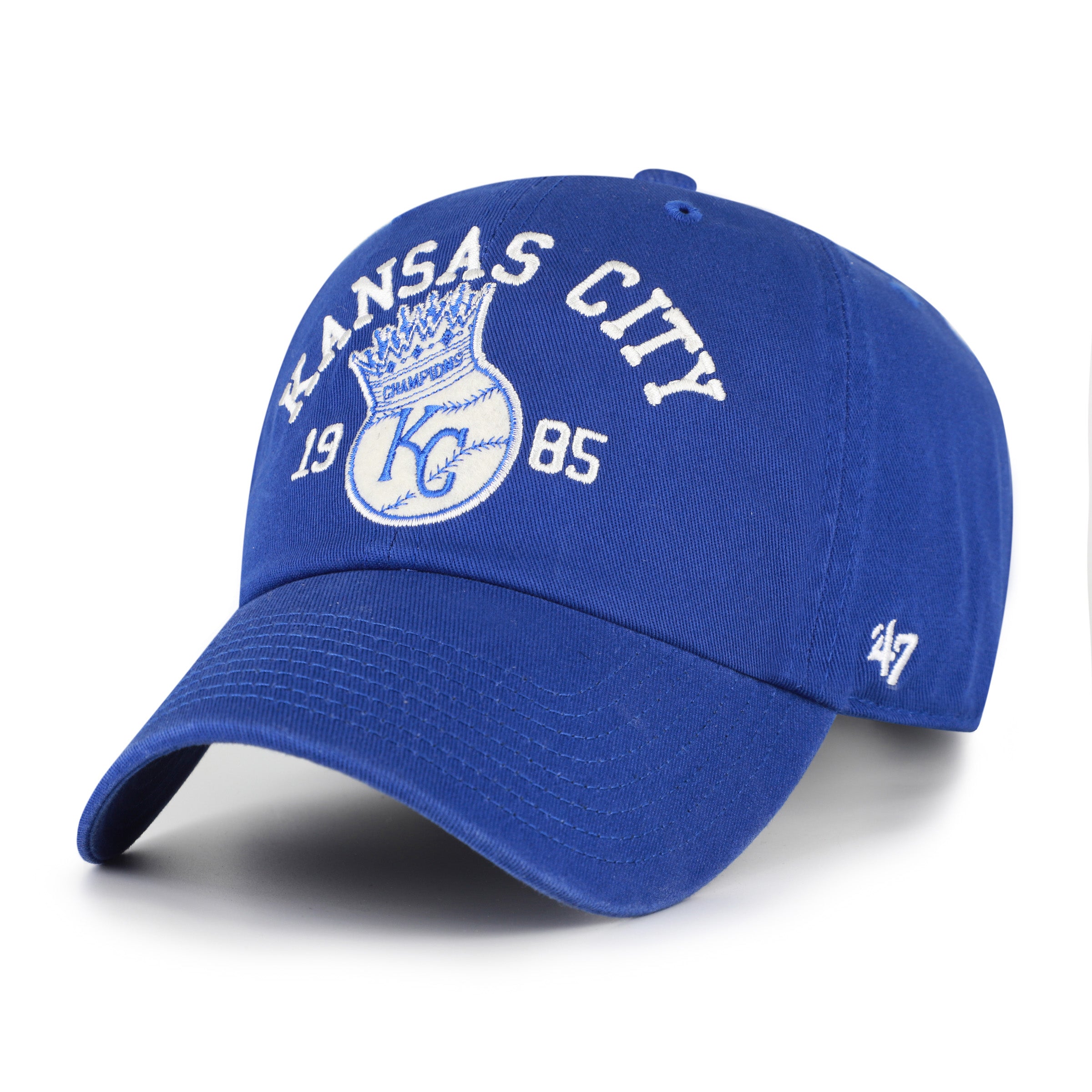47-brand-clean-up-kansas-city-royals-crown-ball-cap-royal image 1