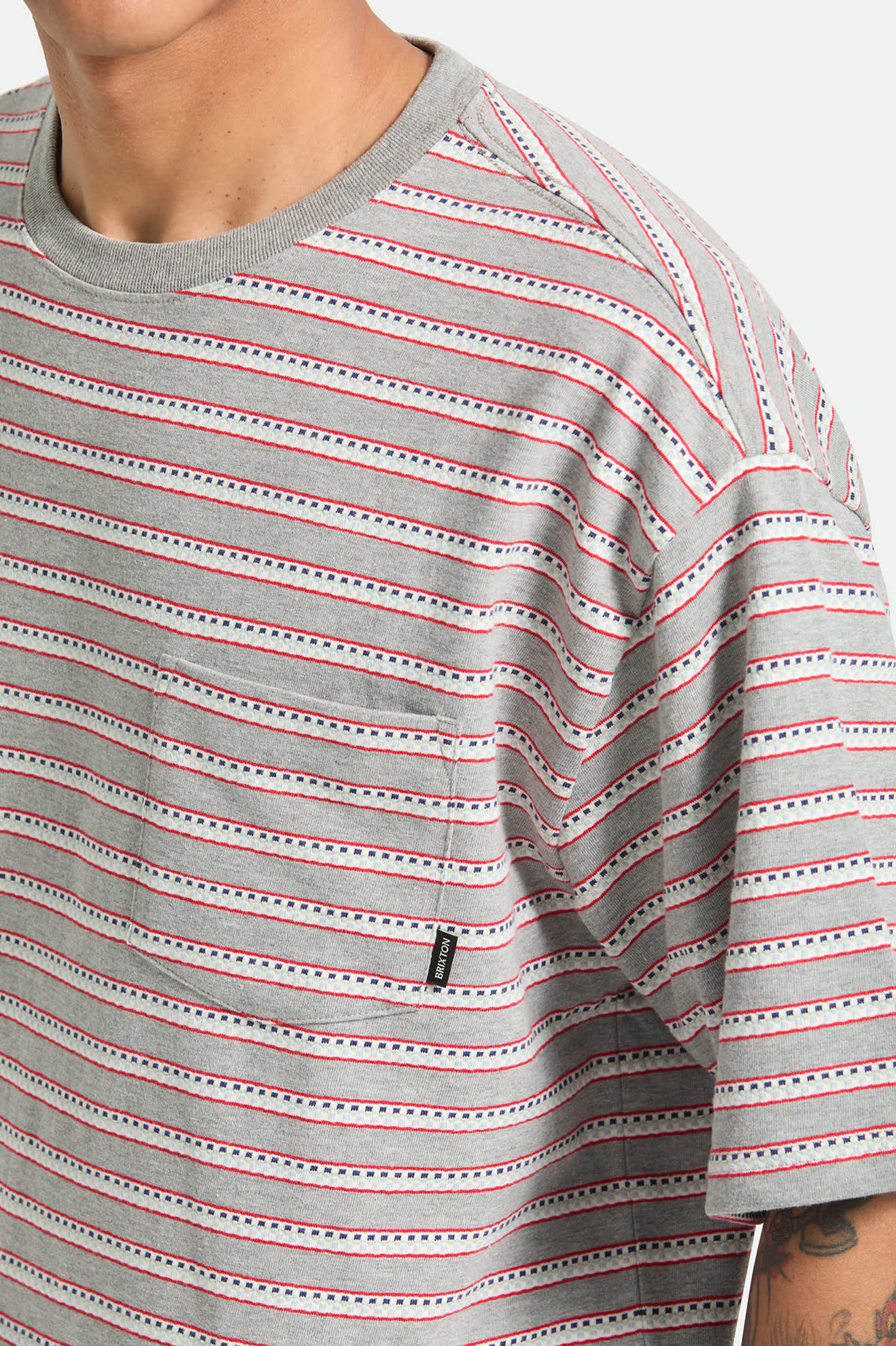 brixton-poolside-pique-box-crop-t-shirt-heather-grey image 5