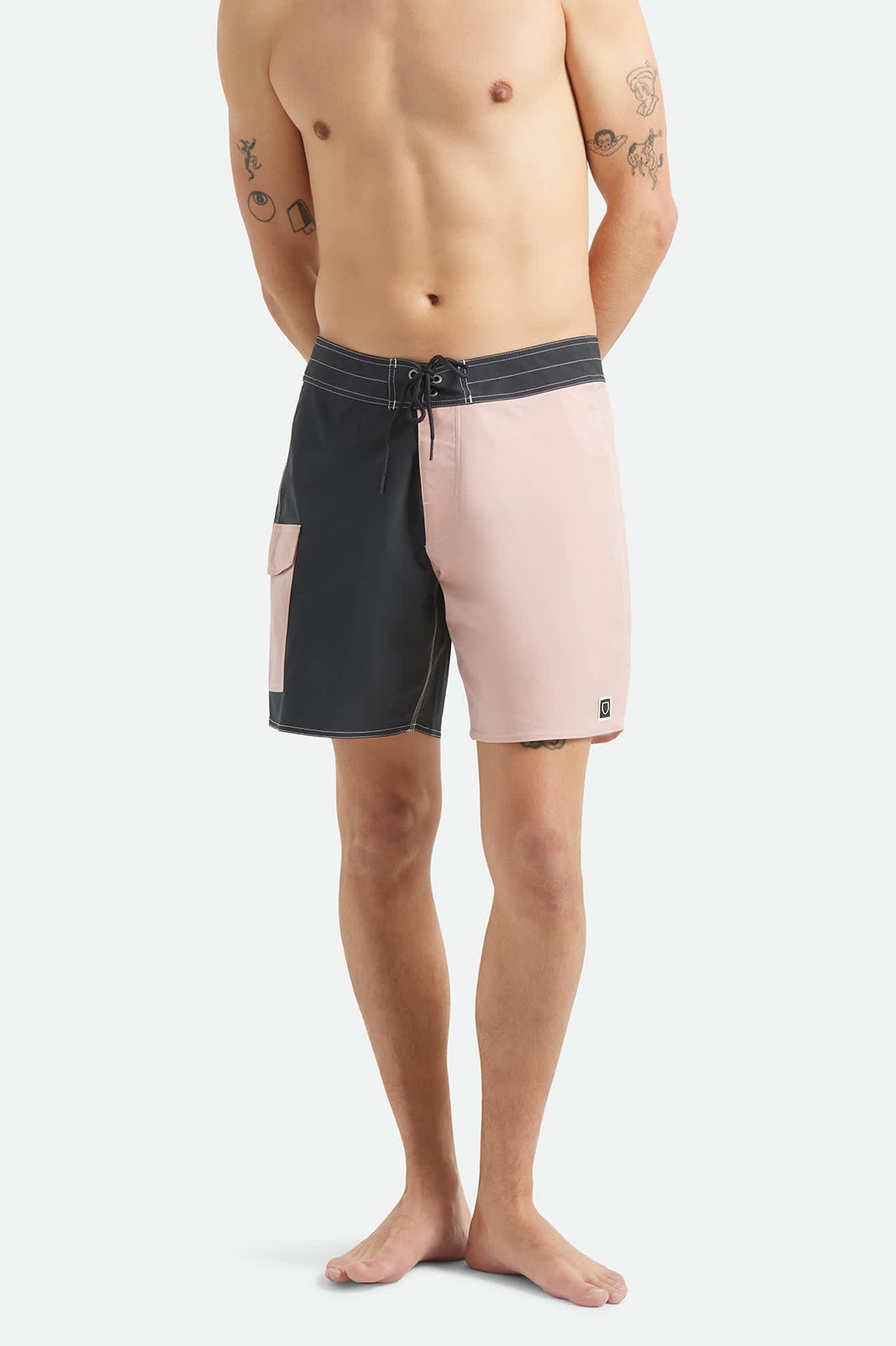 brixton-classic-trunk-17-boardshorts-schwarz image 2