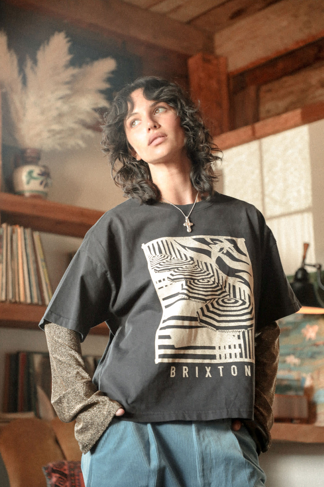 brixton-poolside-boxy-crew-t-shirt-washed-black image 8
