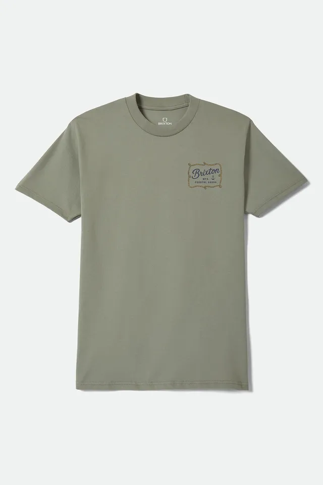 brixton-anchor-standard-t-shirt-desert-sage-standard-fit image 1