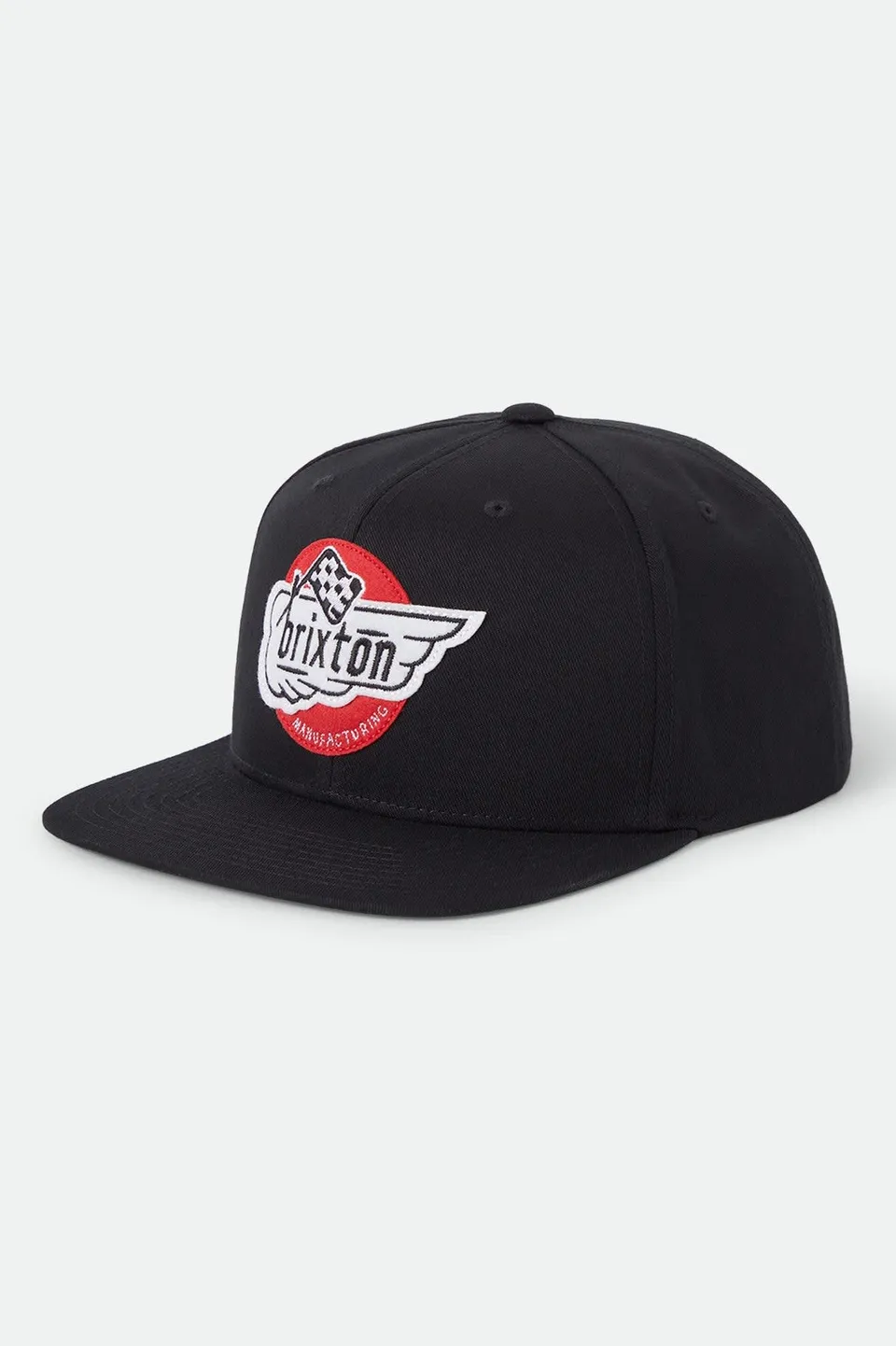 brixton-heyward-snapback-black-baumwoll-cap image 1