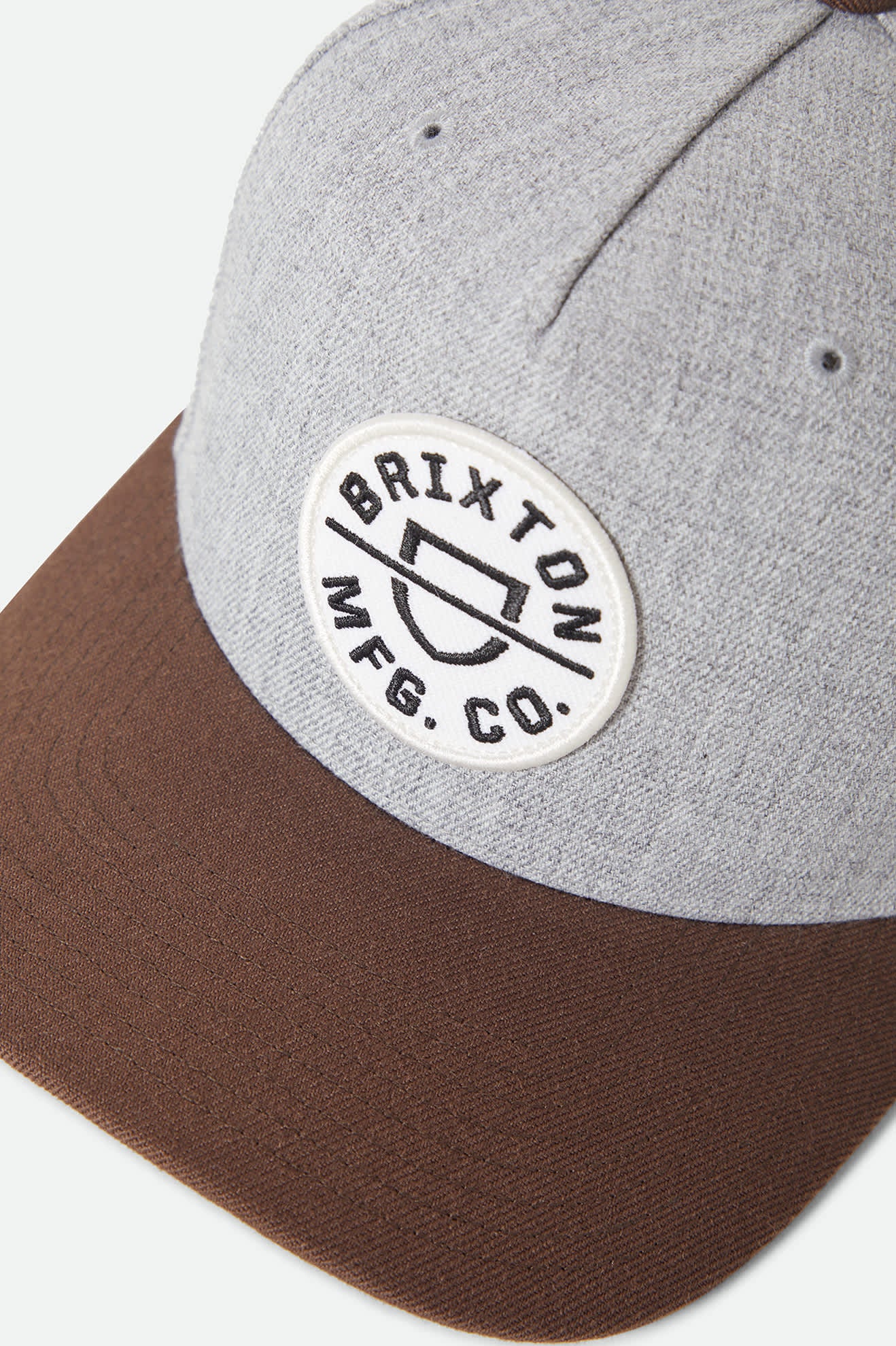 brixton-crest-netplus-snapback-grau-braun-patch image 3