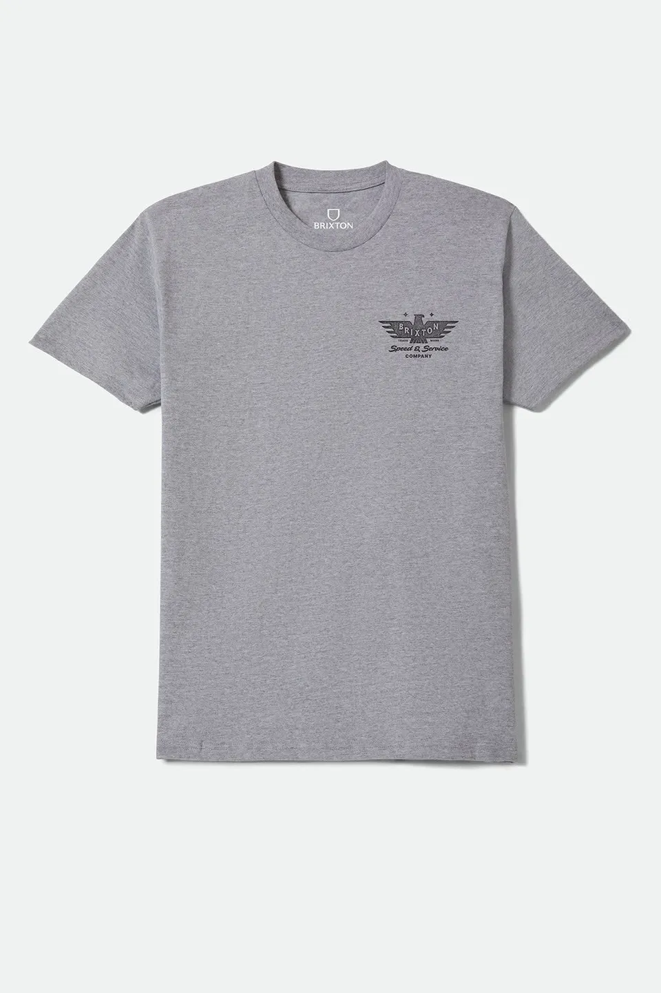 brixton-ewing-standard-t-shirt-heather-grey-baumwolle image 1