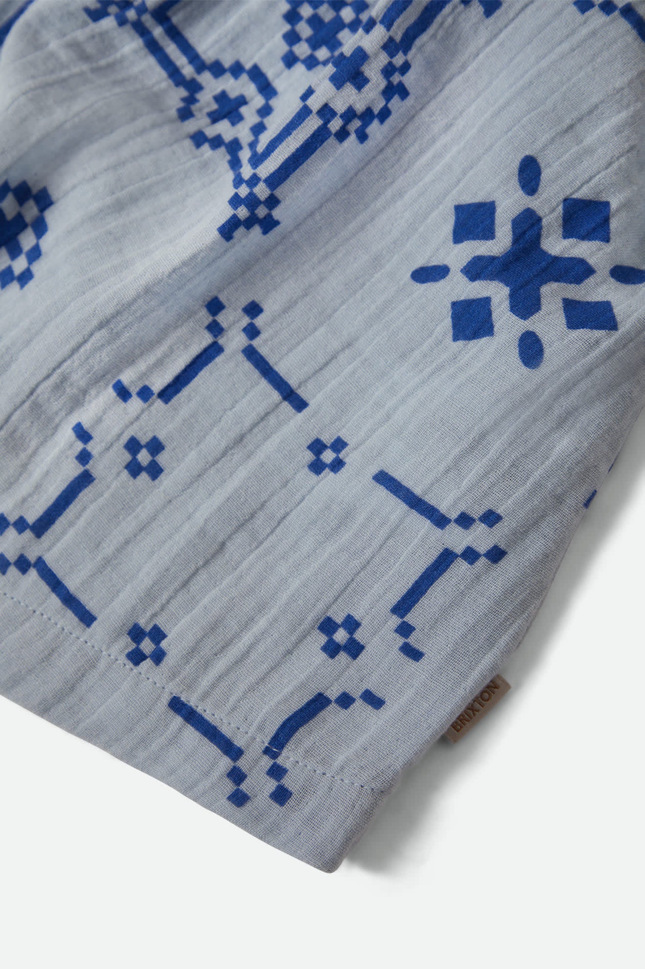 brixton-the-tie-dress-aura-blue-tile-print-baumwollkleid image 8