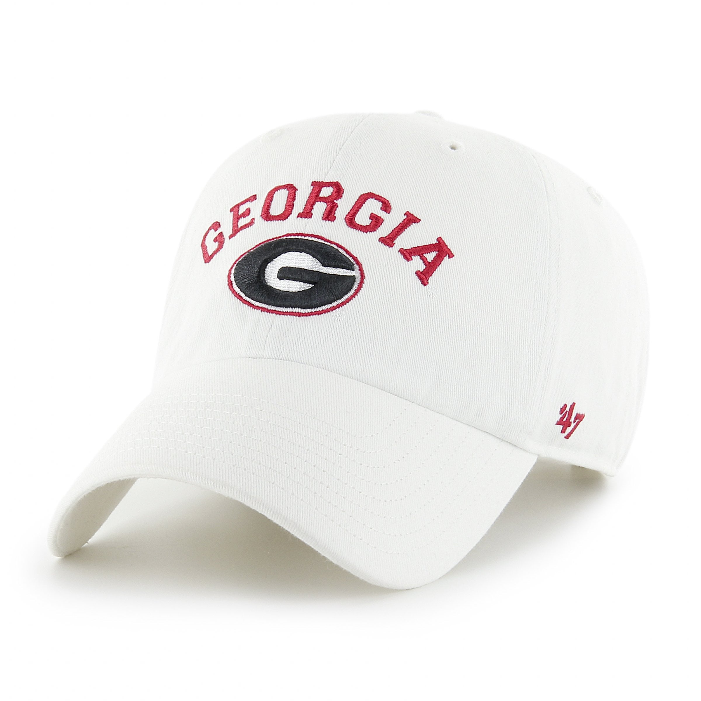 47-clean-up-georgia-bulldogs-cap-white-arch-stick image 1