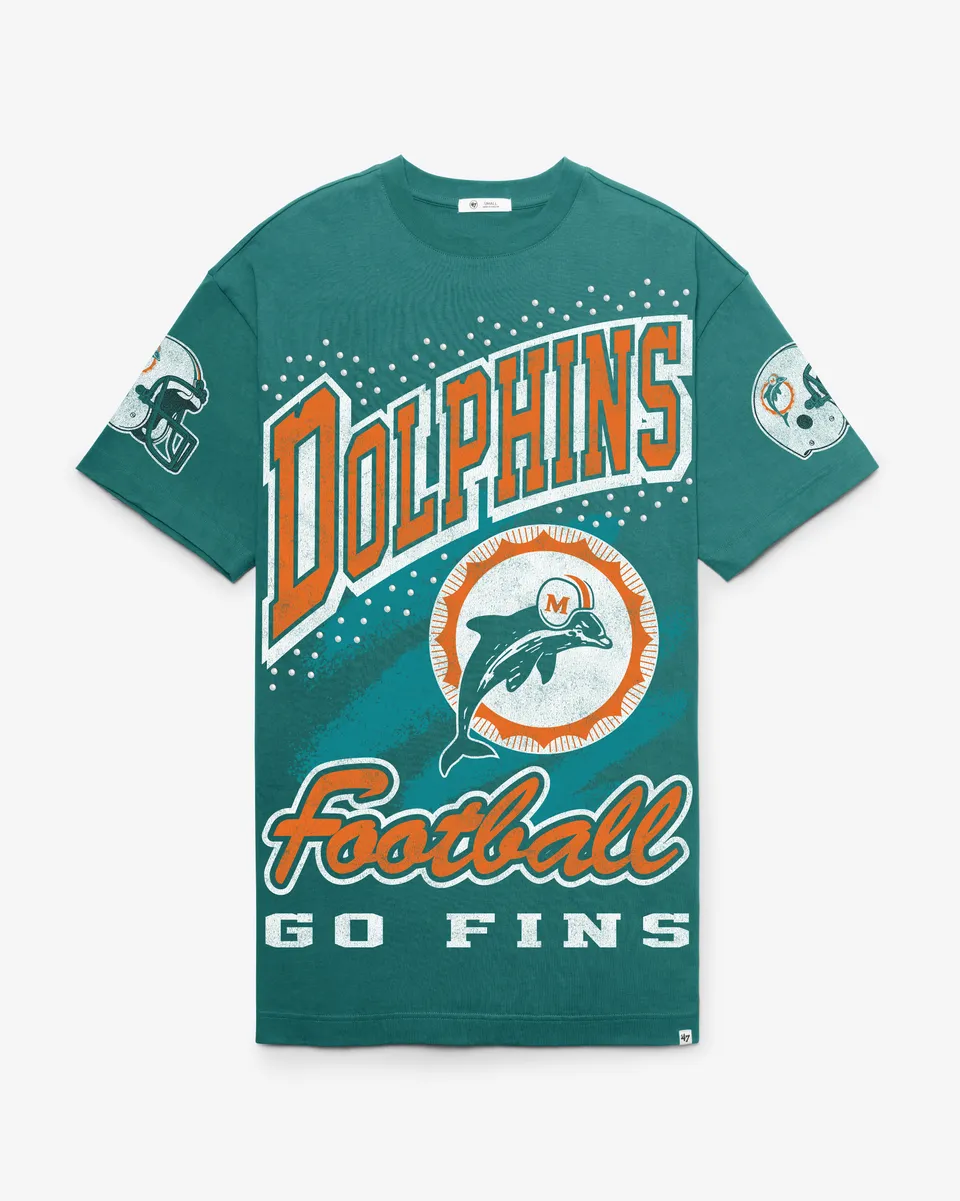 47-brand-foundation-tee-miami-dolphins-gemstone-swash-t-shirt-kleid-teal image 1