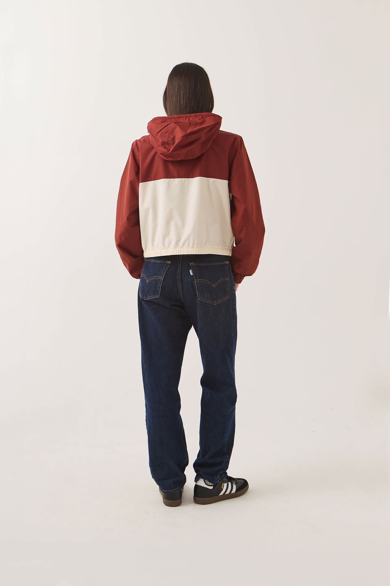 brixton-parsons-windbreaker-damen-dunkelrot-wei image 5