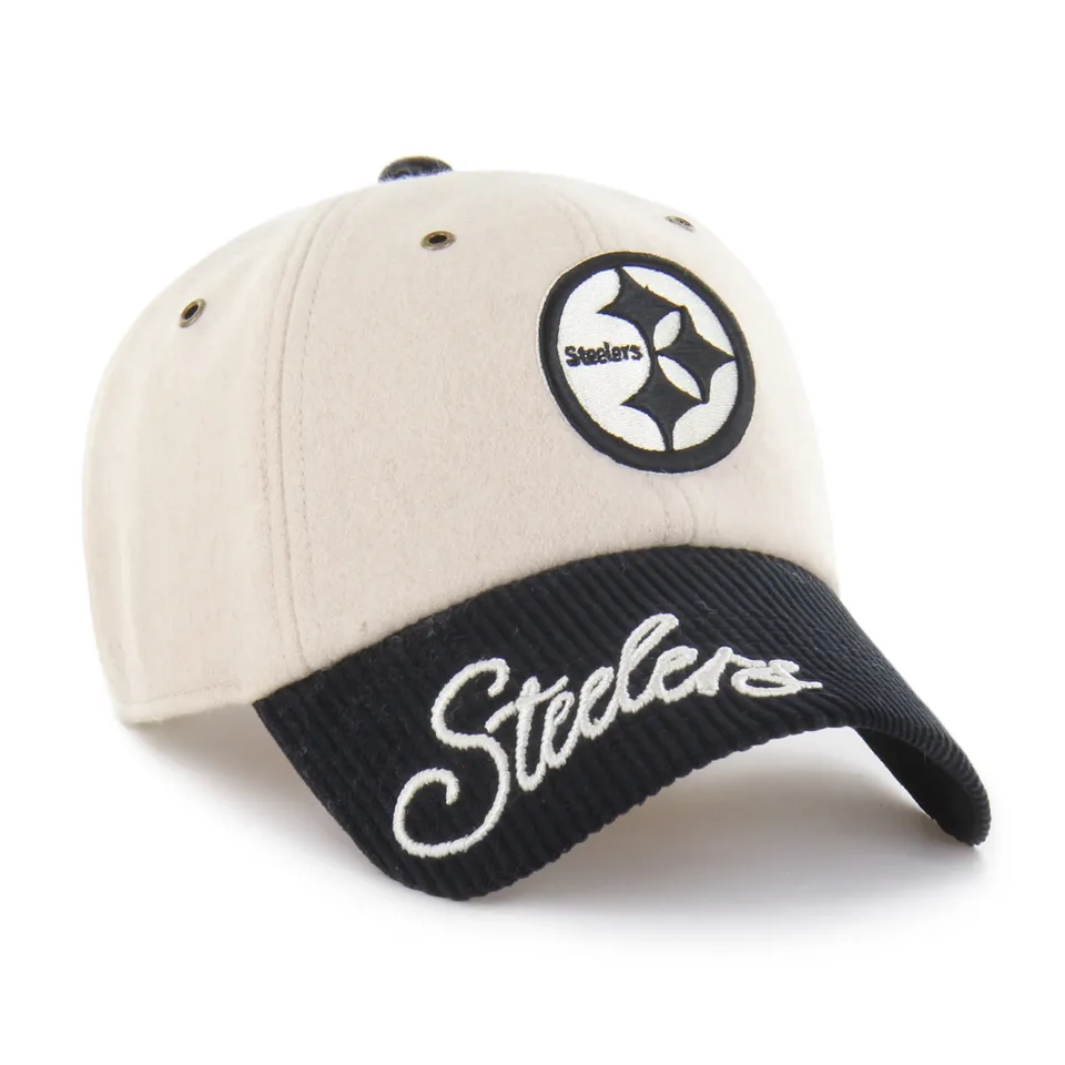 47-clean-up-pittsburgh-steelers-two-tone-cap-natural image 1