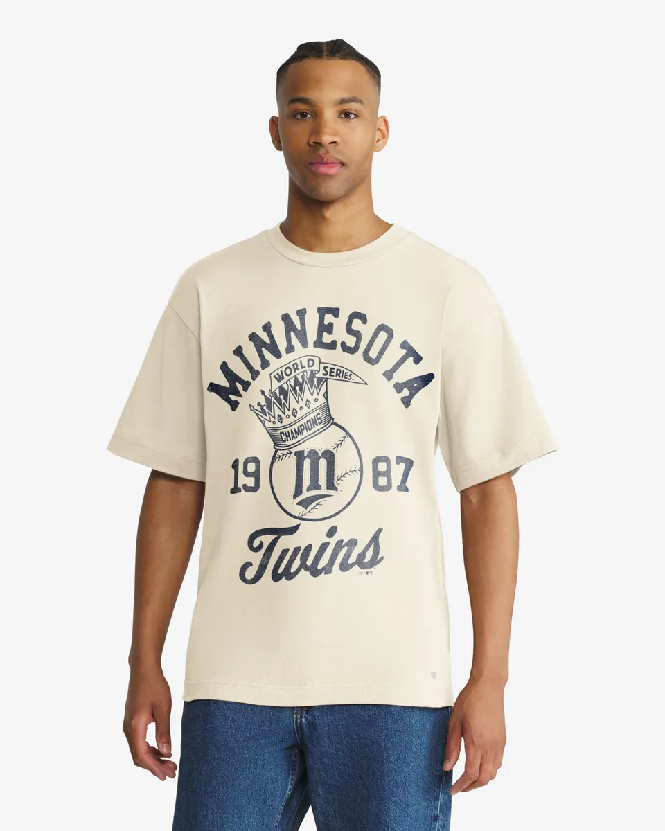 47-foundation-twins-cooperstown-crowned-tee-creme-baumwolle image 1