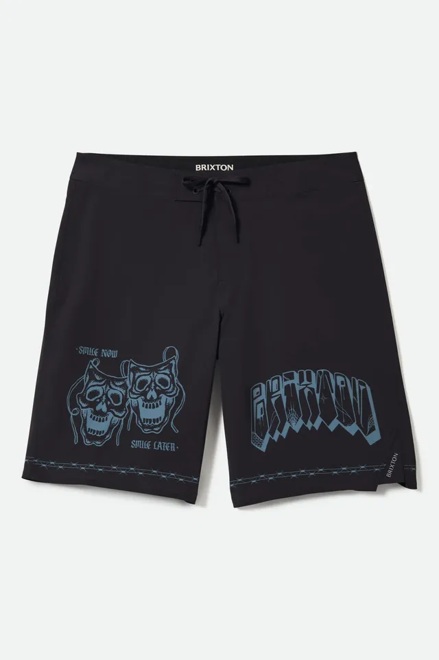brixton-blitz-boardshort-21-boardshort-black-masks-schnelltrocknend image 1
