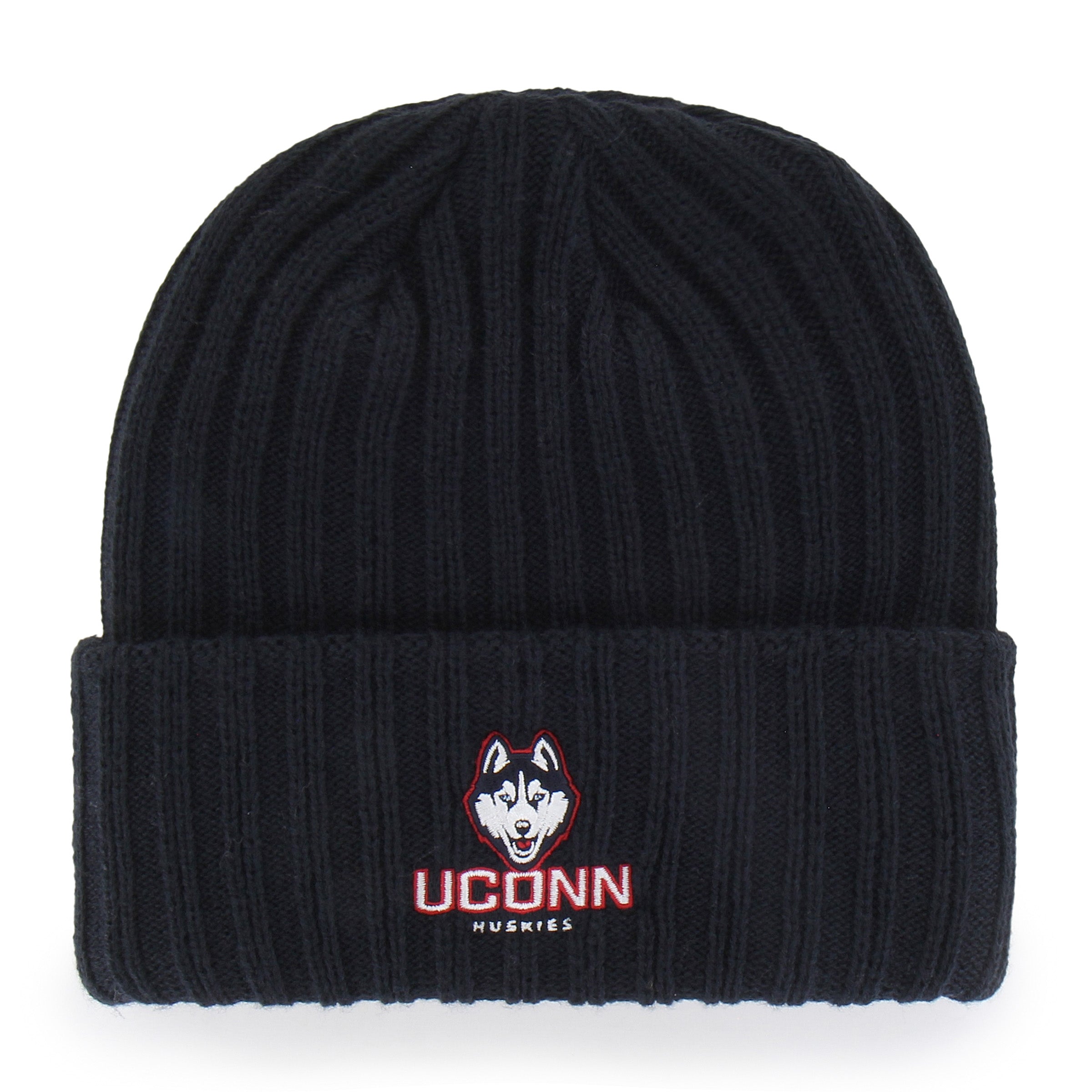 47-knits-uconn-huskies-beanie-navy-cuff-knit image 2