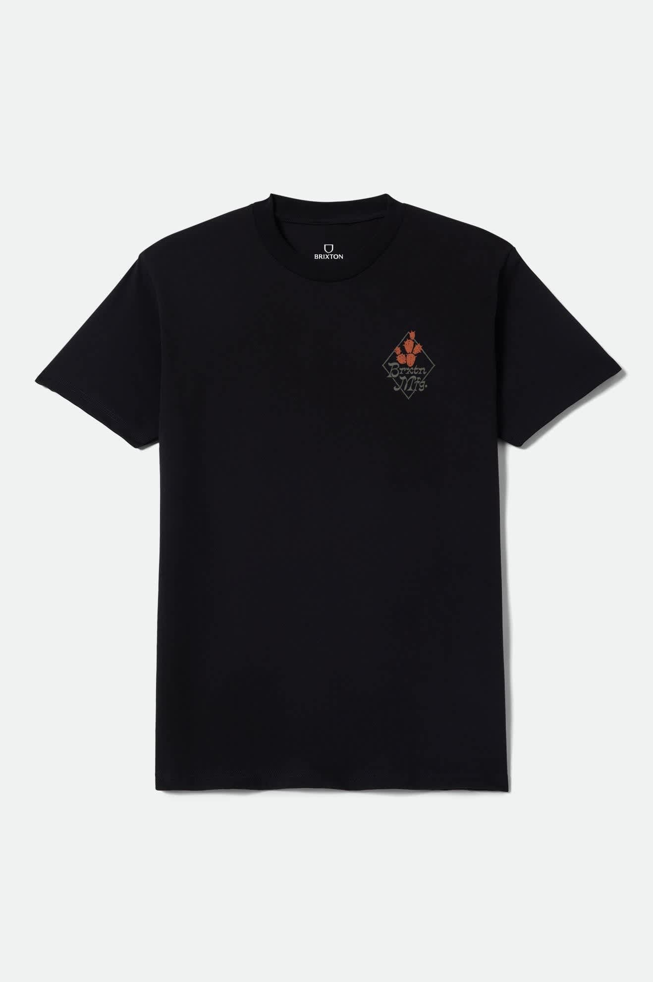 brixton-steady-standard-t-shirt-schwarz-baumwolle-print image 1