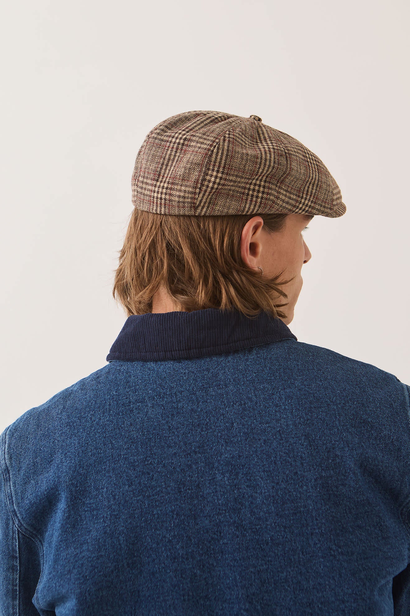 brixton-brood-newsboy-schieberm-tze-brown-tan-red-plaid image 4