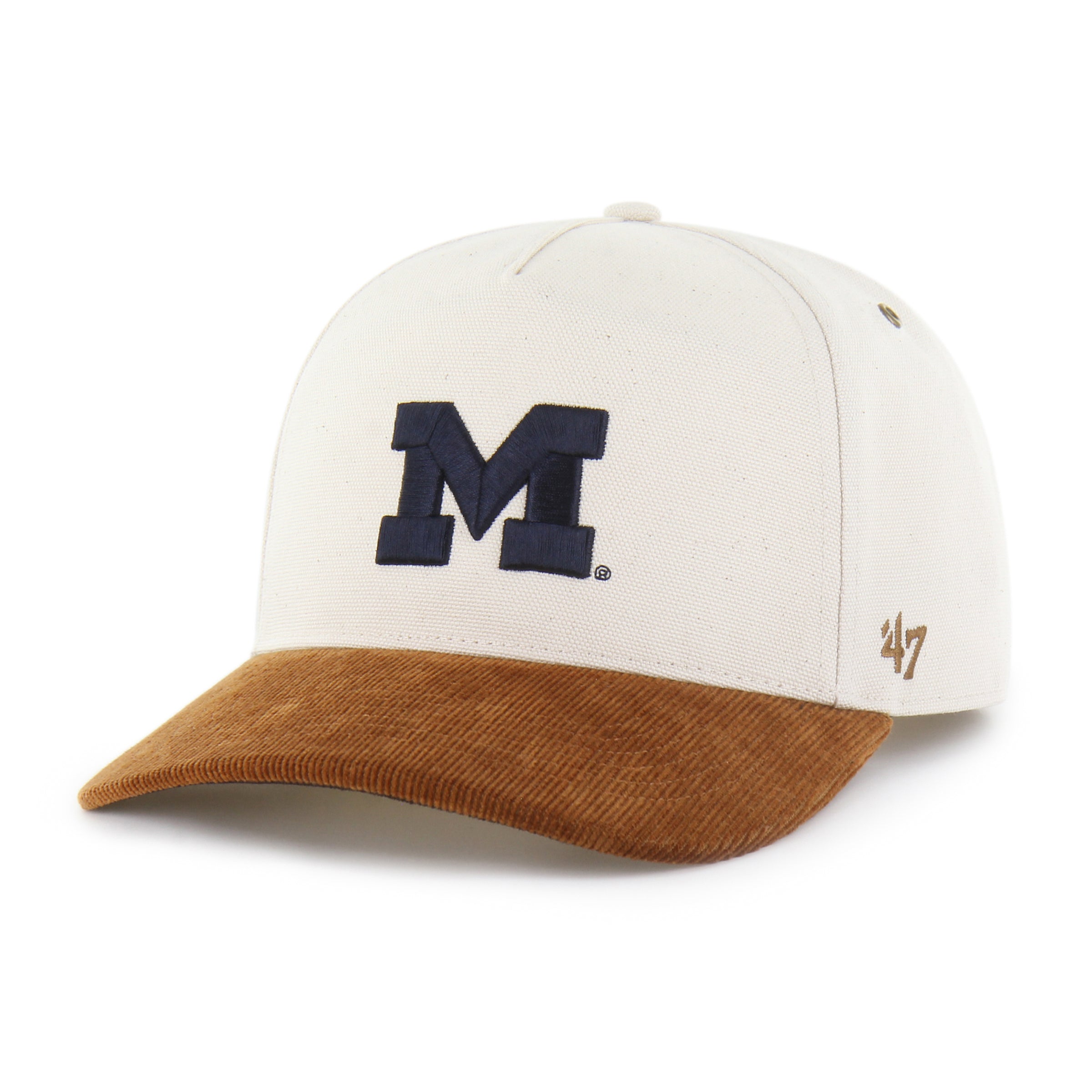 47-hitch-michigan-wolverines-carhartt-snapback-cap-natural image 1