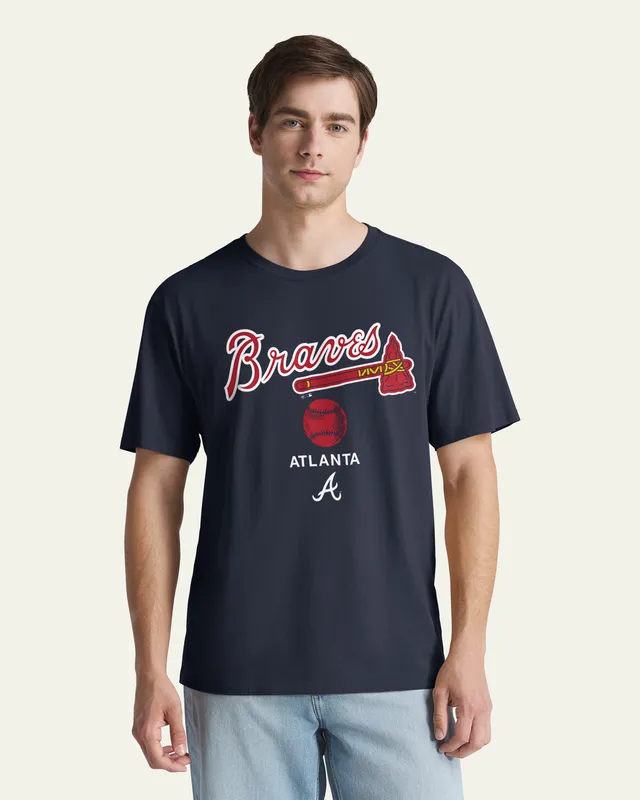 47-foundation-tee-atlanta-braves-play-block-t-shirt-herren-navy image 1