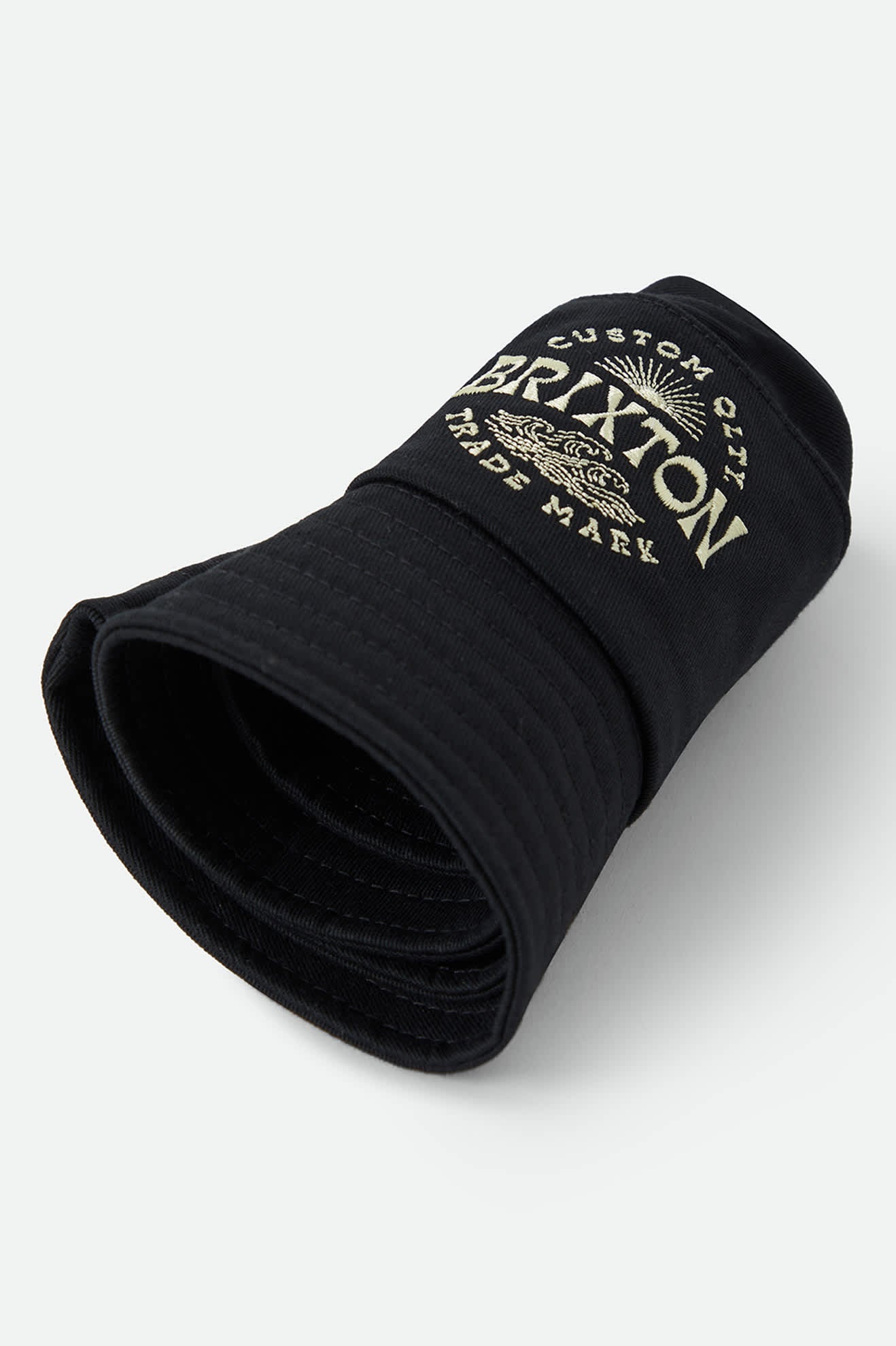 brixton-current-bucket-hat-fischerhut-schwarz-packable image 2