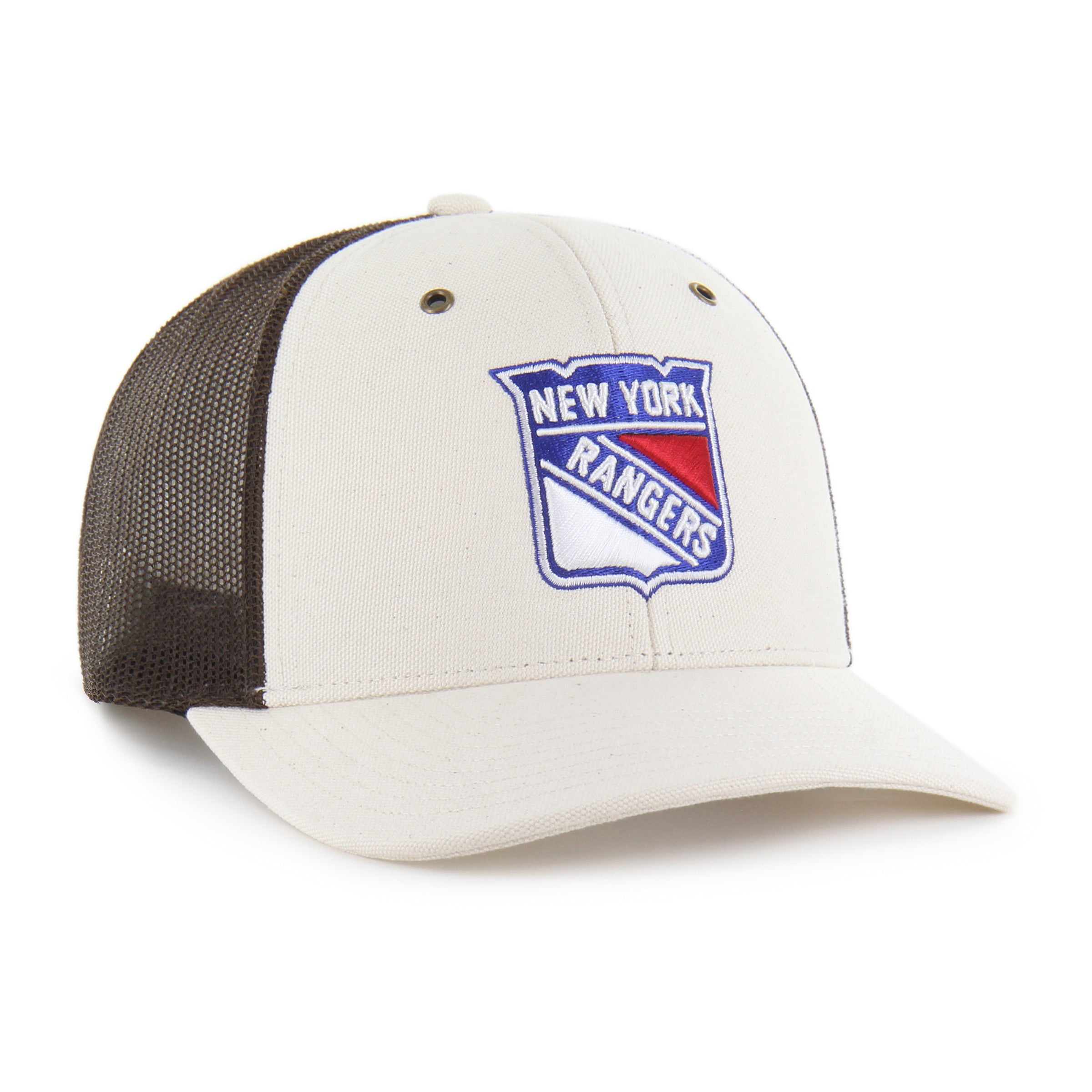 47-brand-new-york-rangers-trucker-cap-natural-undyed image 4