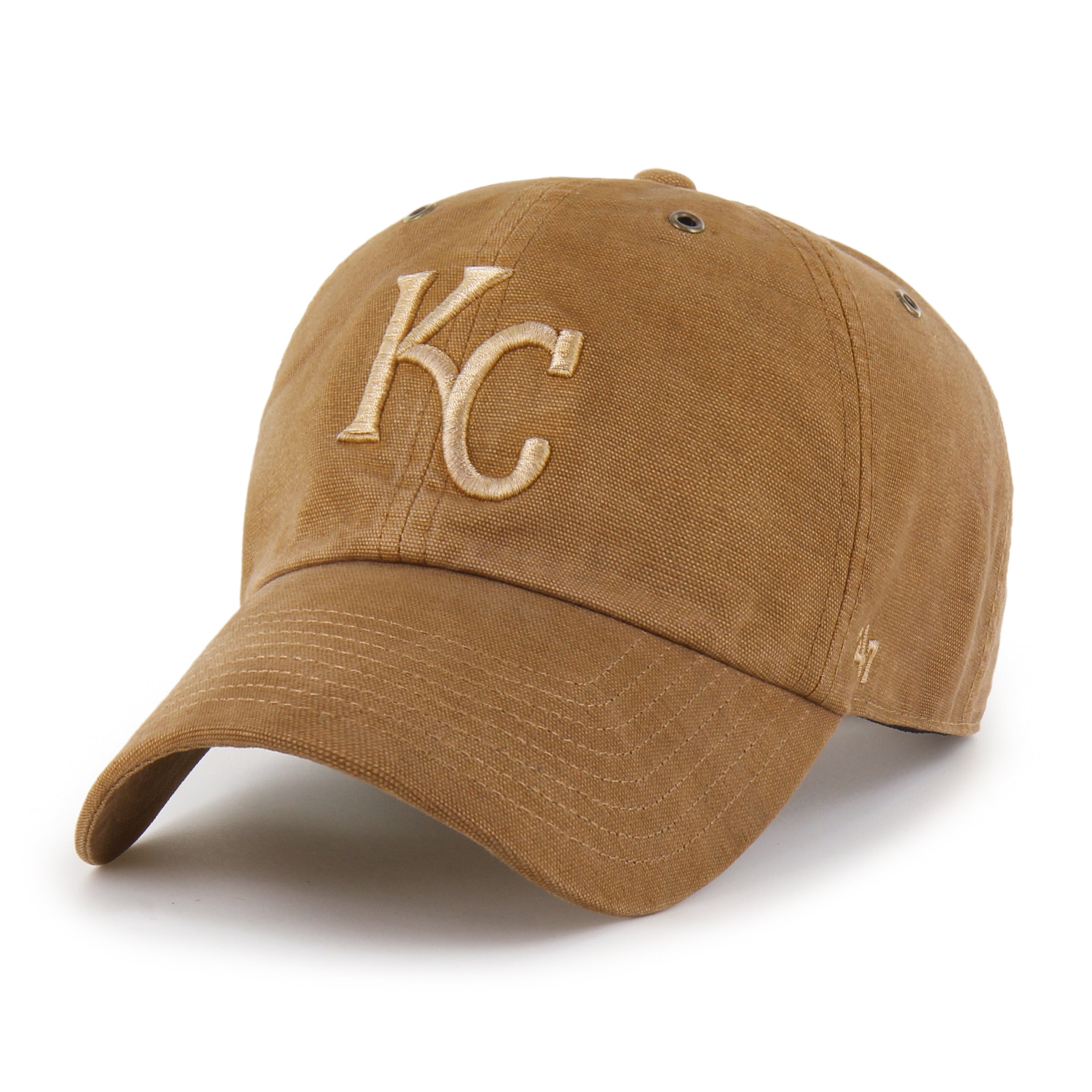 47-clean-up-kansas-city-royals-cap-braun-carhartt-canvas image 4