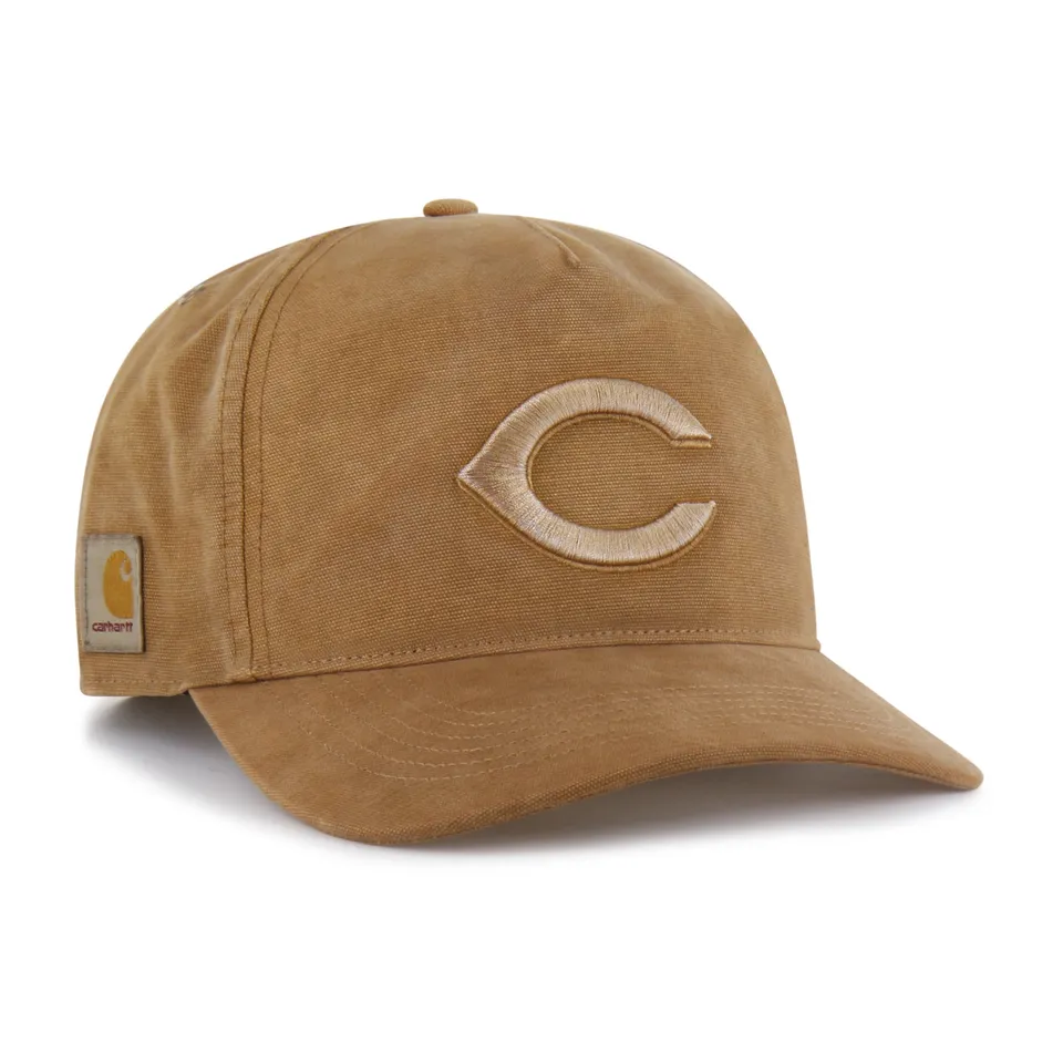 47-brand-cincinnati-reds-hitch-cap-carhartt-brown-snapback image 1
