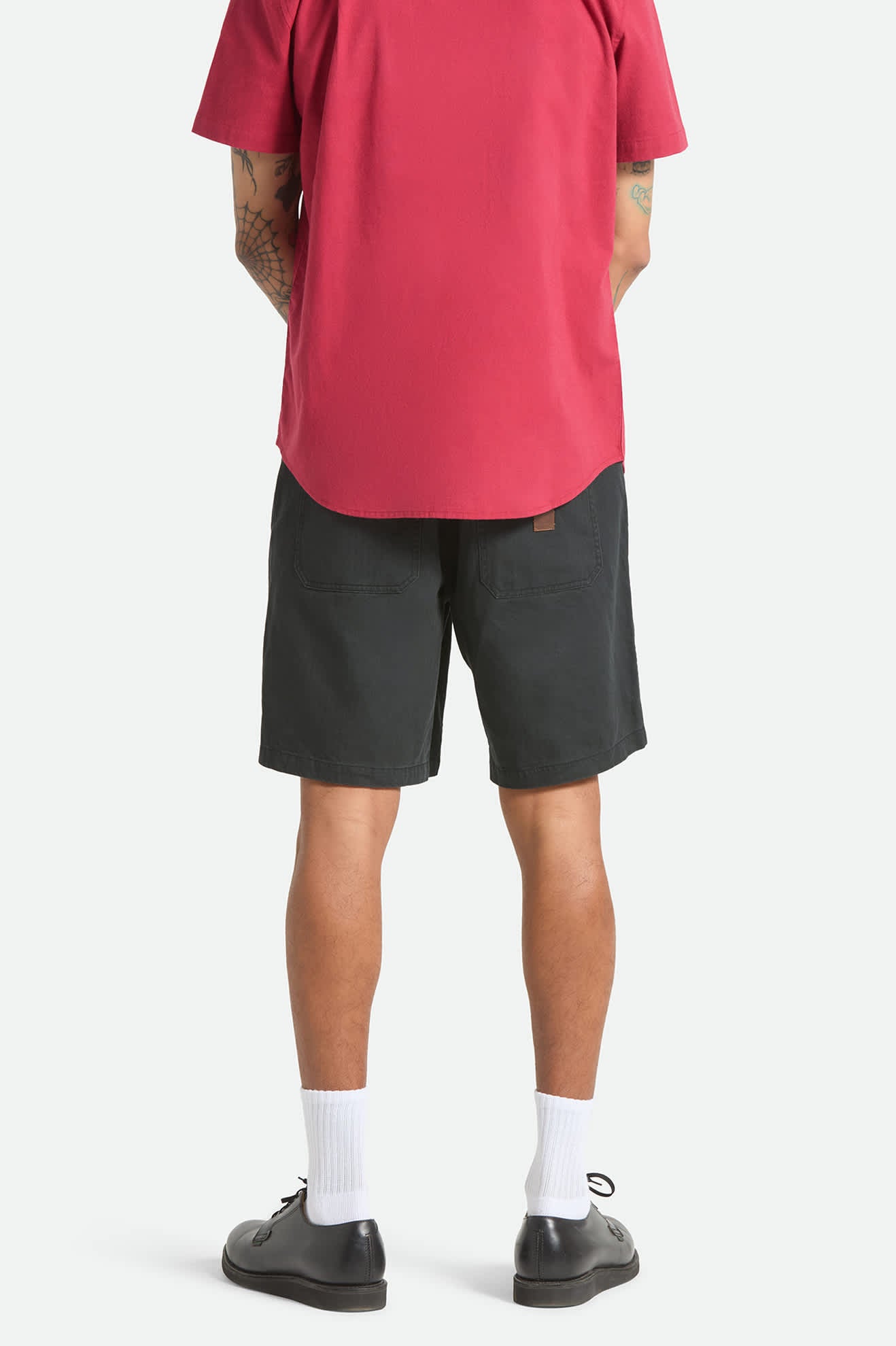 brixton-surplus-herringbone-short-washed-black image 3
