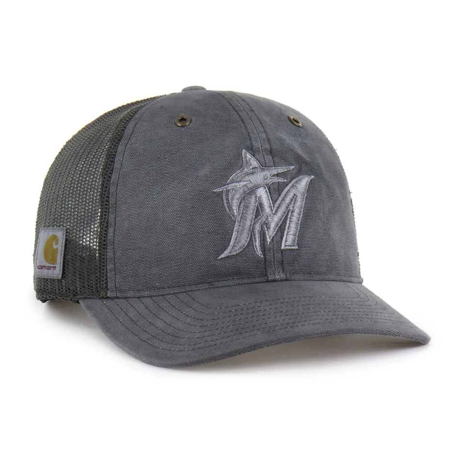47-trucker-miami-marlins-carhartt-cap-schwarz-snapback image 1