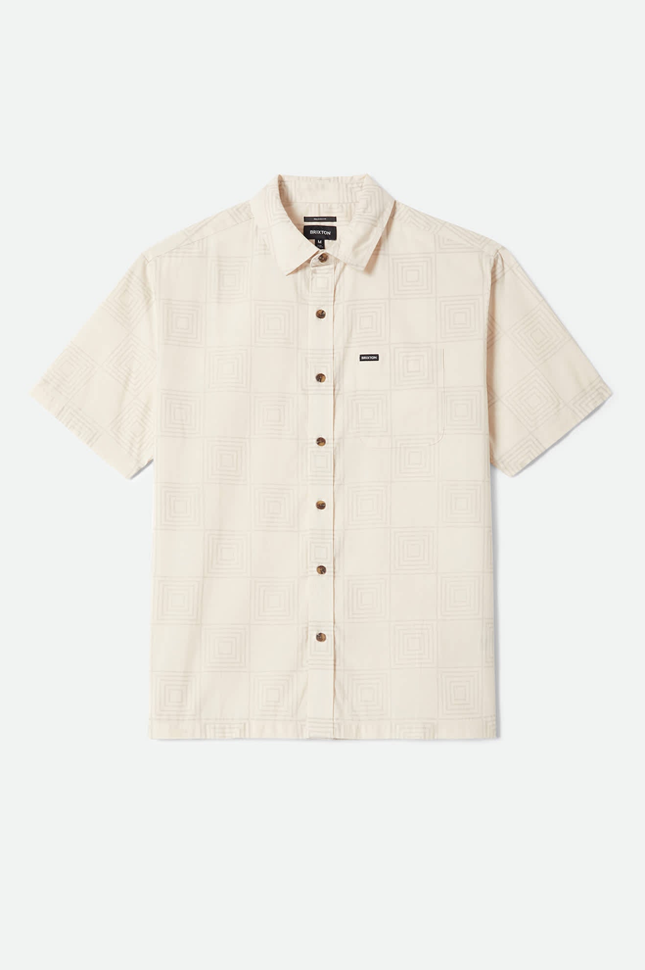 brixton-cru-print-kurzarm-hemd-whitecap-checker image 1