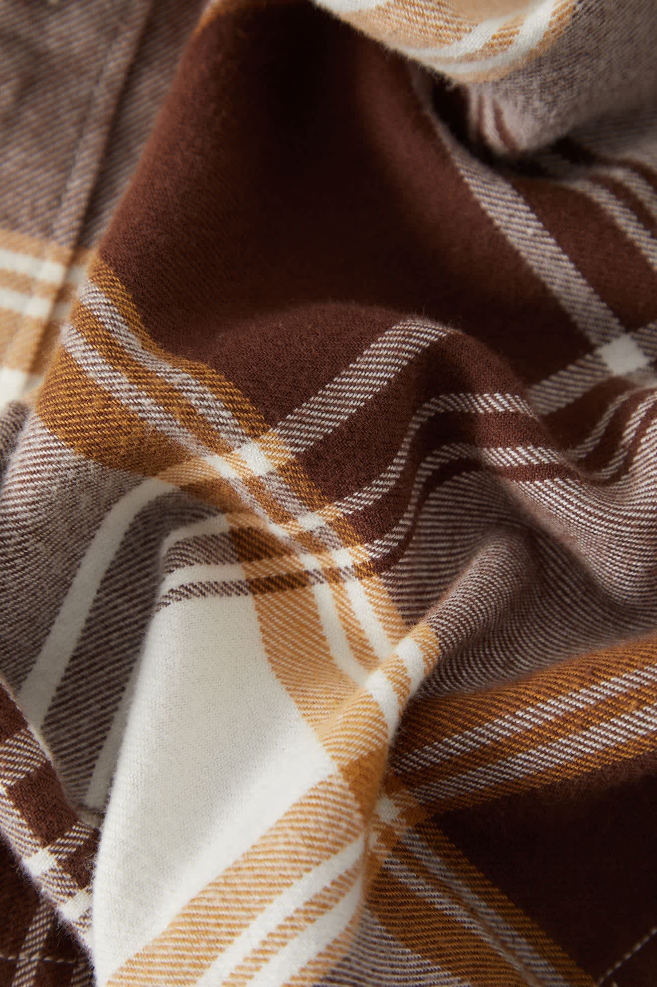 brixton-bowery-flanellhemd-chocolate-off-white-baumwolle image 8
