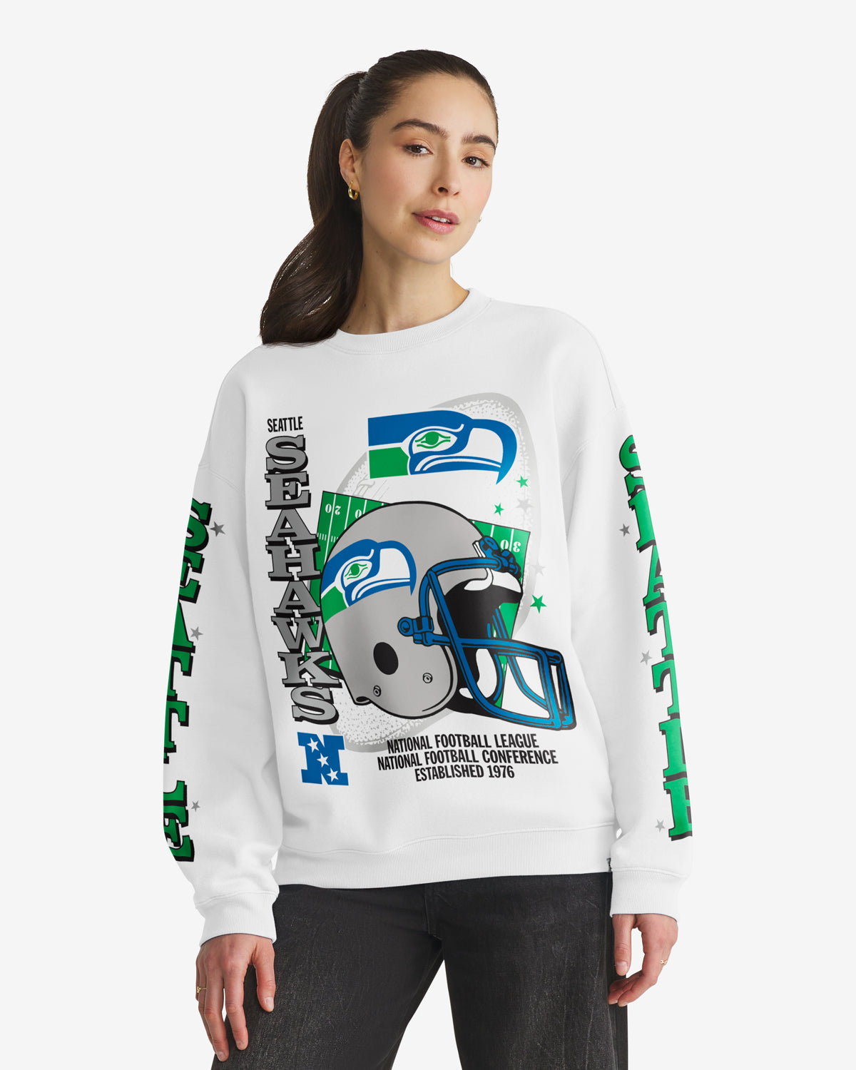 47-brand-headline-crew-seahawks-sweatshirt-wei-damen image 1