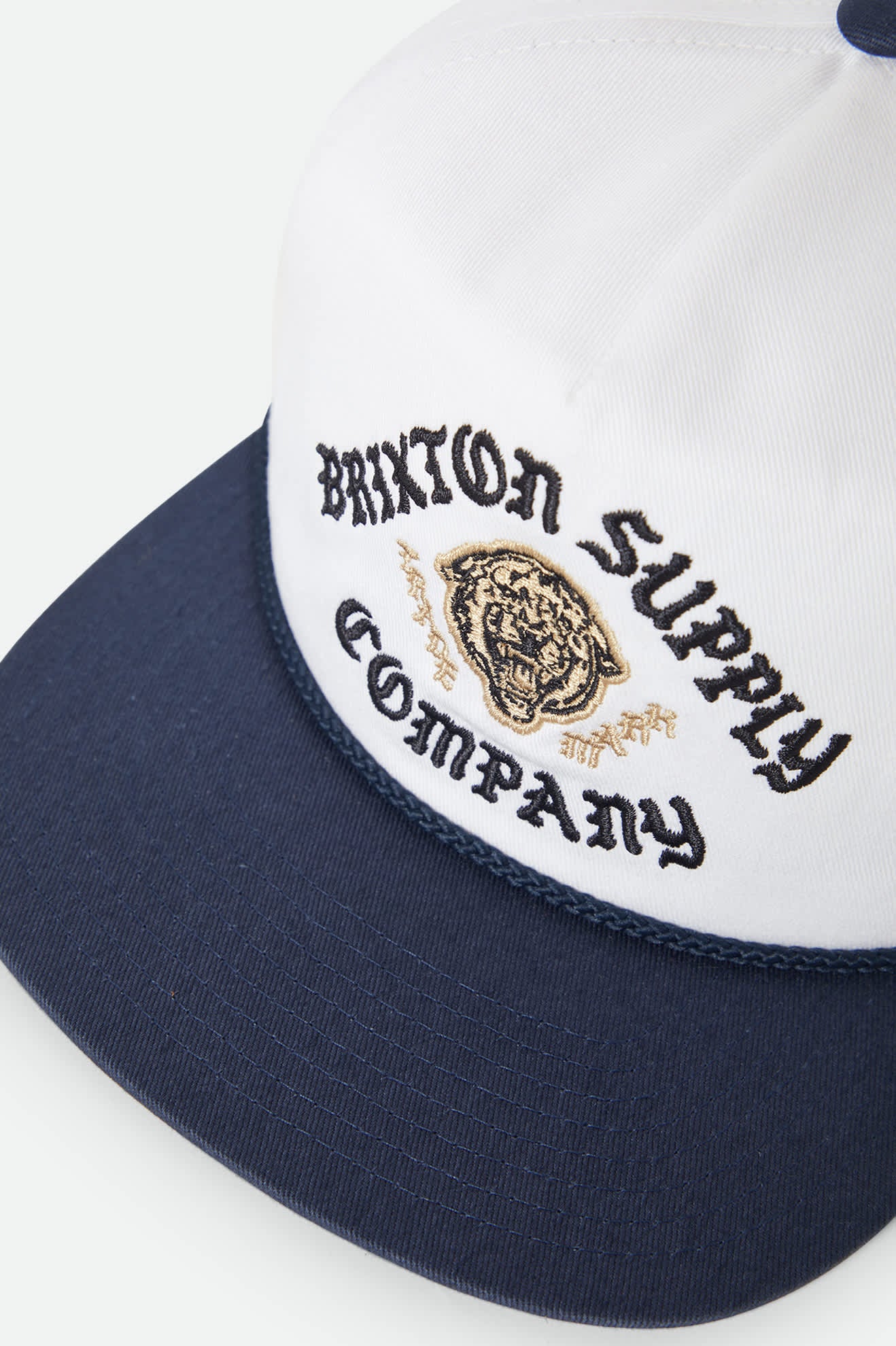 brixton-morado-snapback-midnight-blue-white-tiger-cap image 3