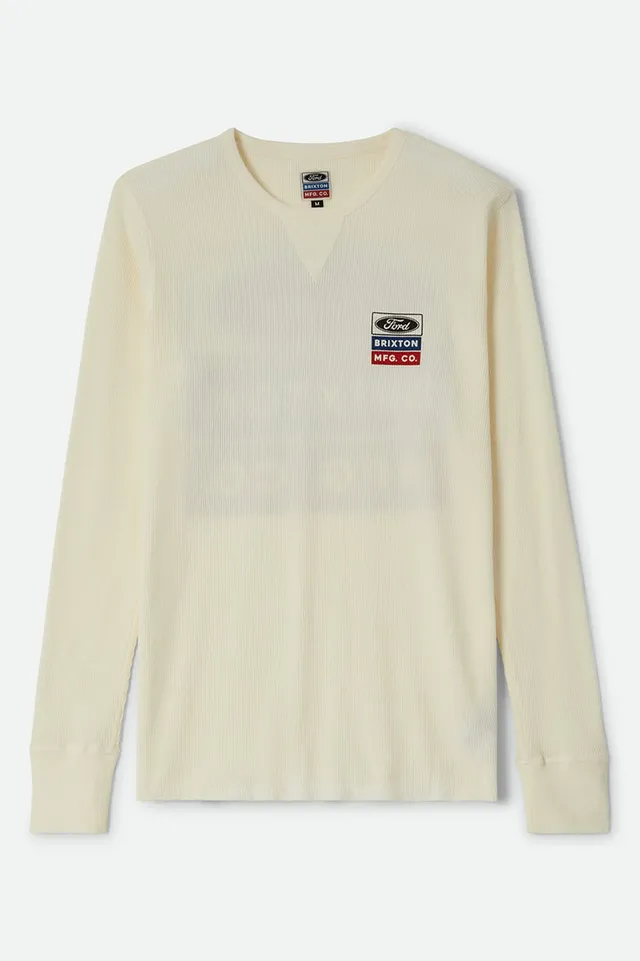brixton-ford-service-waffle-shirt-wimbledon-white-herren image 1
