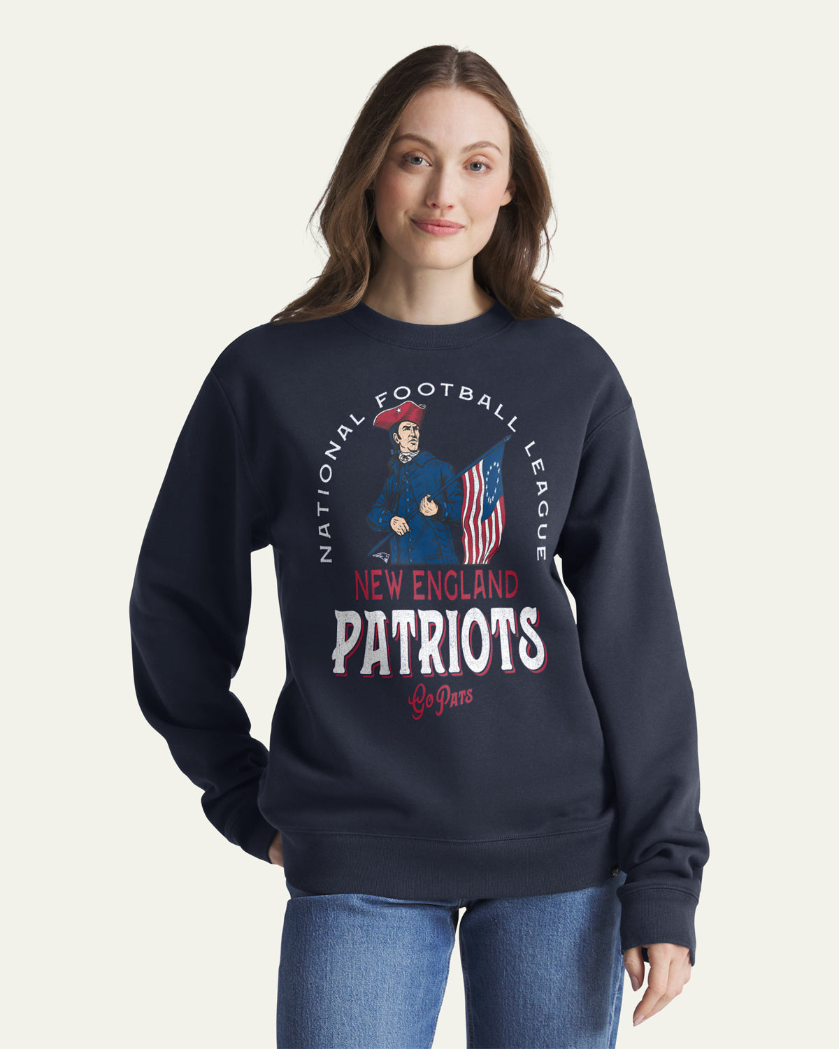 47-headline-crew-juggletoss-patriots-sweatshirt-navy-herren image 3