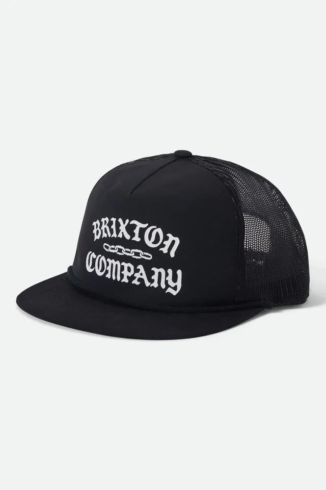 brixton-chains-netplus-trucker-cap-black-black-mesh image 1