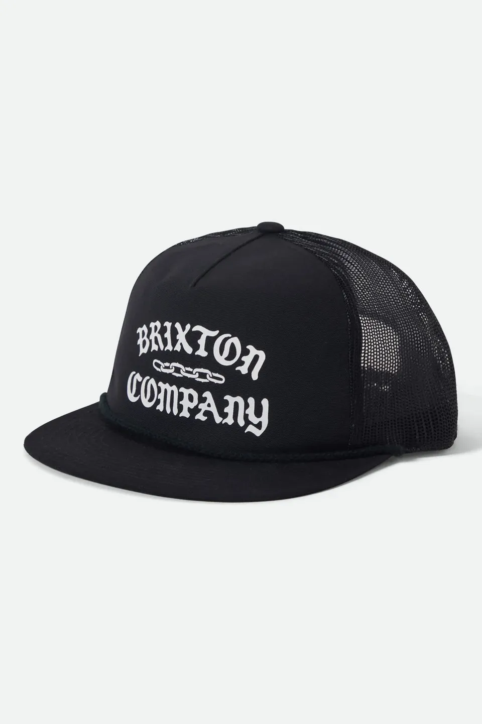 brixton-chains-netplus-trucker-cap-black-black-mesh image 1