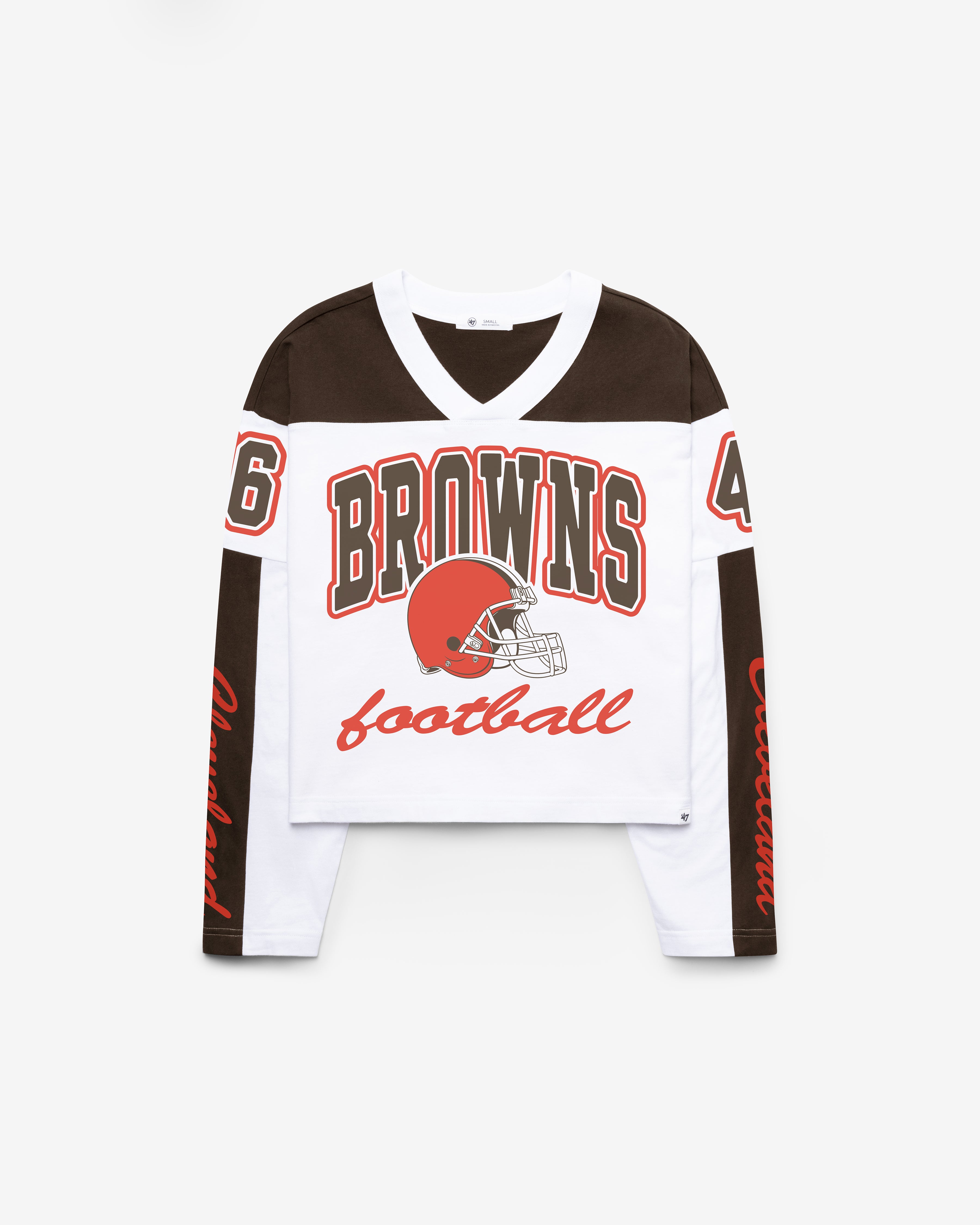 47-brand-foundation-cleveland-browns-t-shirt-wei-damen image 1