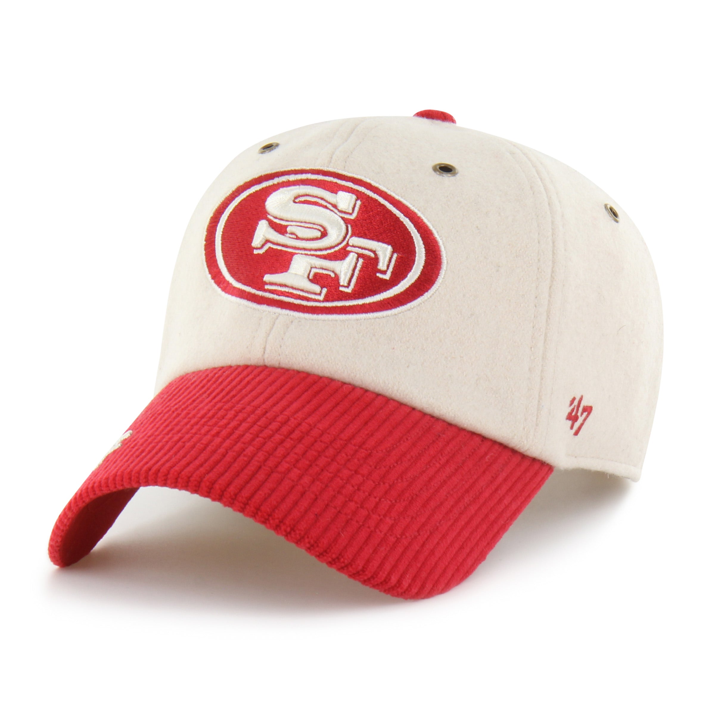 47-brand-47-clean-up-rope-script-49ers-cap-natural-damen image 3