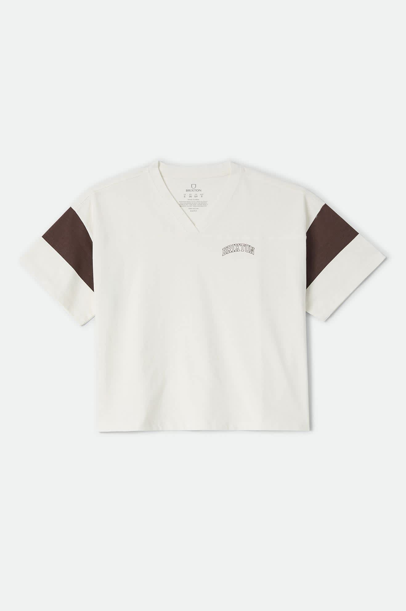 brixton-boxy-cropped-football-t-shirt-off-white-jersey image 2